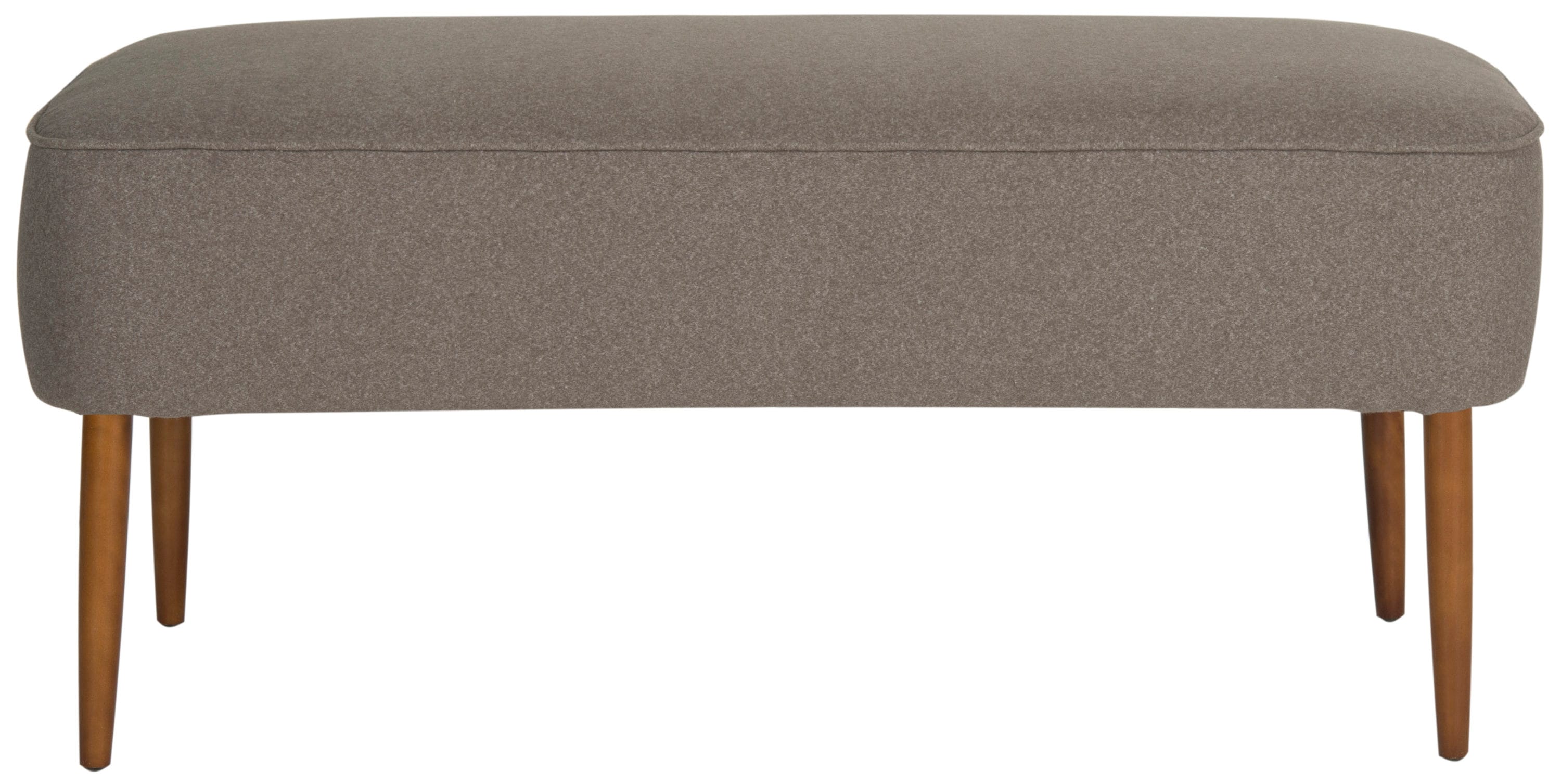 Safavieh Levi Midcentury Gray Accent Bench 39.6-in x 19.9-in x 18.3-in ...