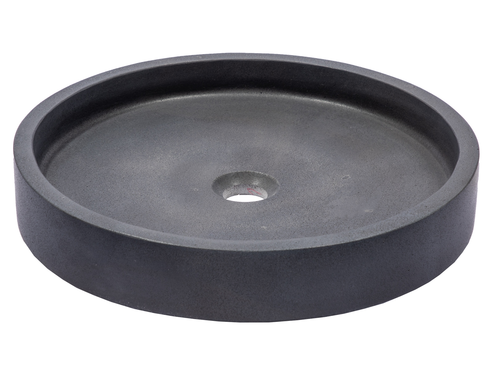 Eden Bath EBS045LS-H Natural stone Vessel Round Modern Lava Stone Bathroom Sink ( 18.0-Inches x 18.0-Inches )