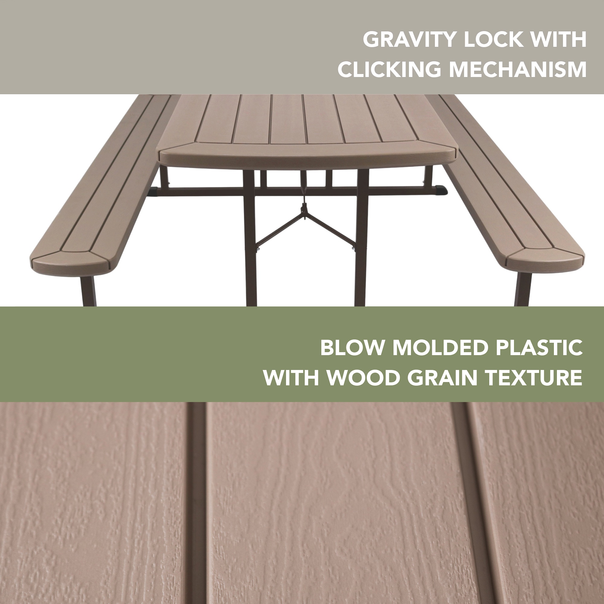 Hampden Furnishings HMDPT3072BR-BR Picnic-Tables - Thumbnail View #3