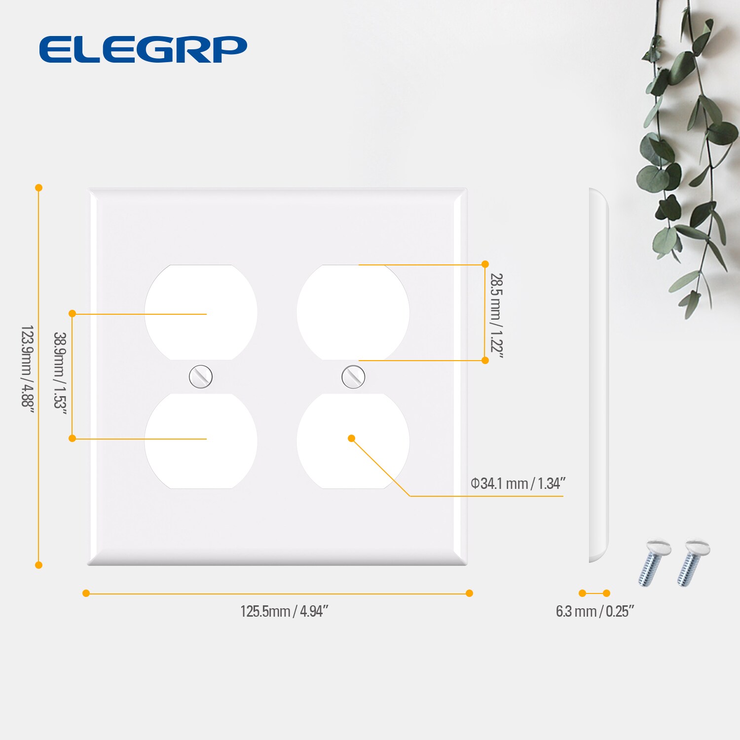 ELEGRP 3022M-WH10 Electrical-Wall-Plates - View #4