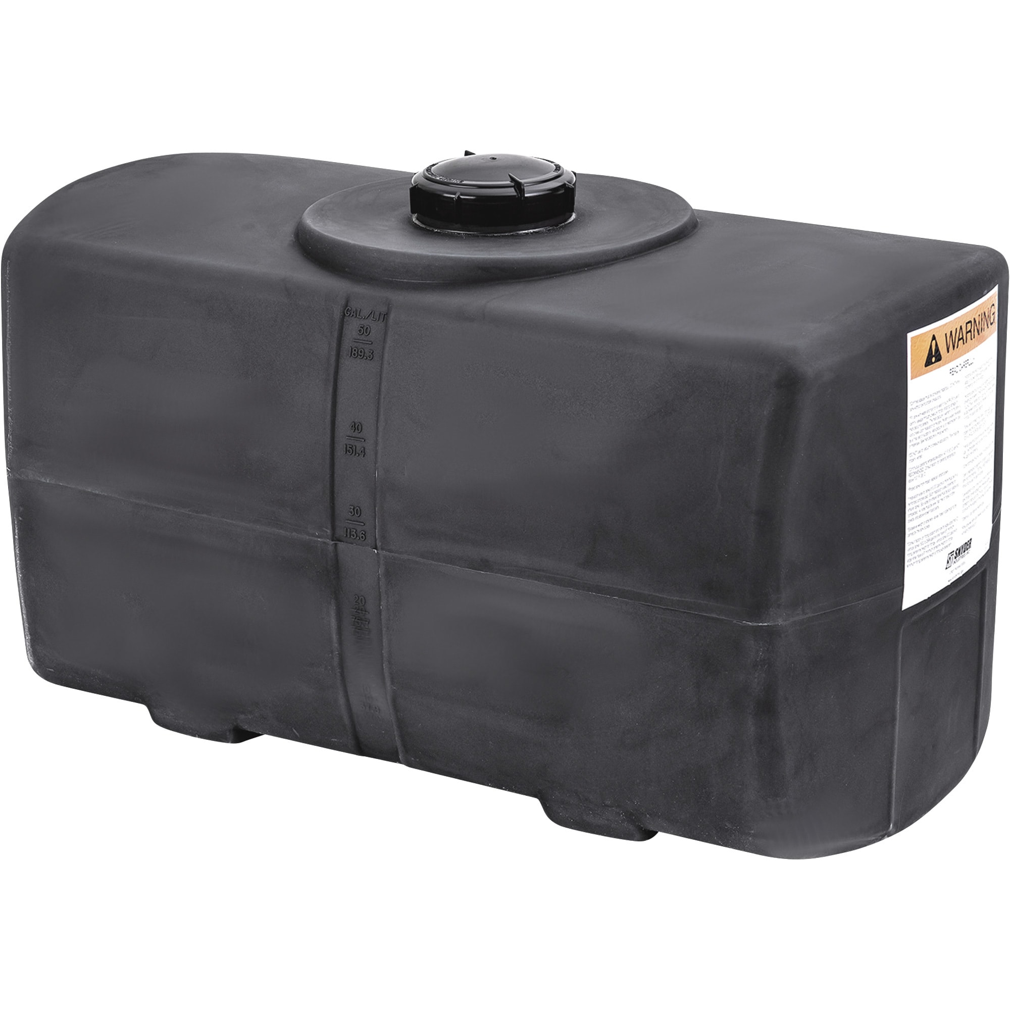 Snyder Industries 50-Gallon Polyethylene Black Water Storage Tank