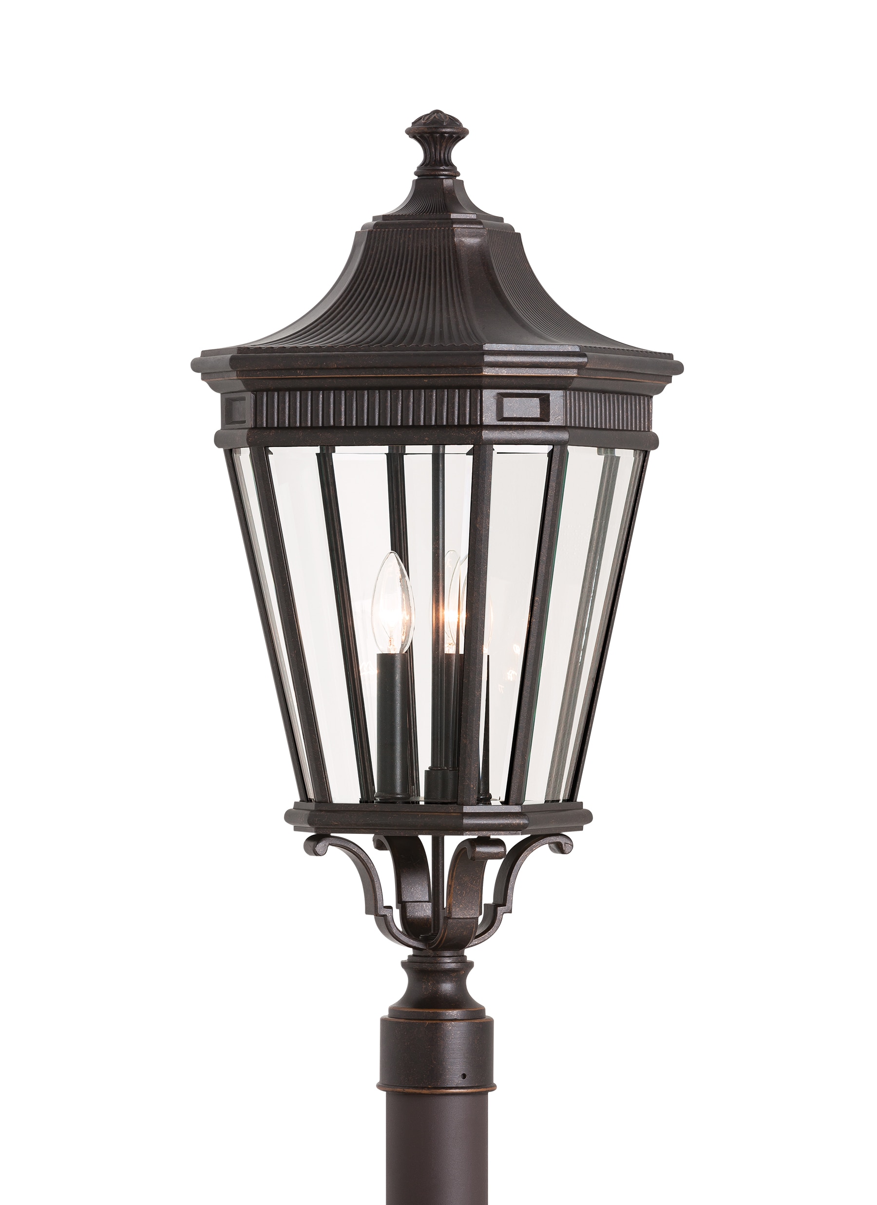 Generation Lighting OL5408GBZ Cotswold Lane 27.5-in H Grecian Bronze Hardwired Incandescent Post light