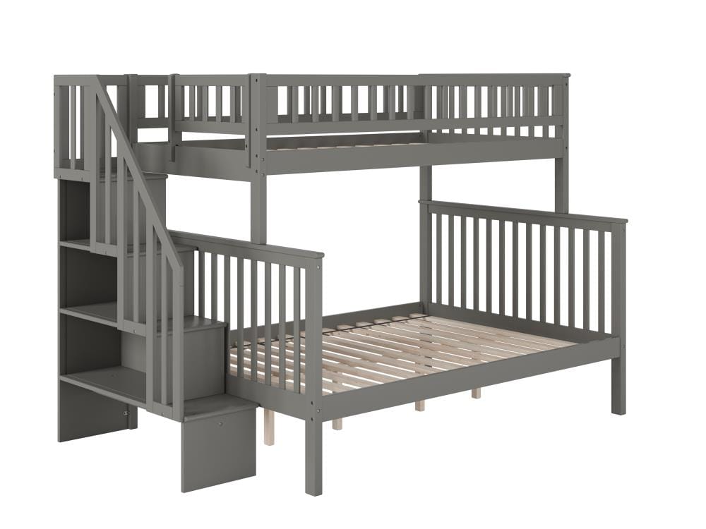 AFI Furnishings Woodland Grey Twin Over Full Bunk Bed at Lowes.com