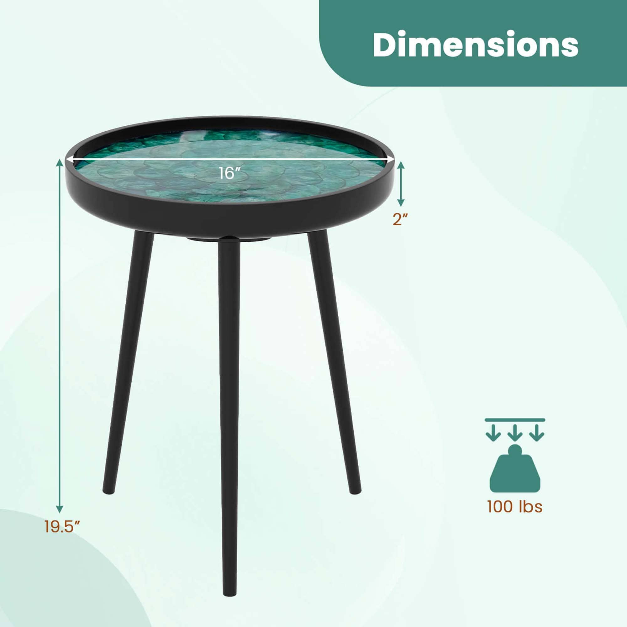 Costway HCST04394 End-Tables - View #2