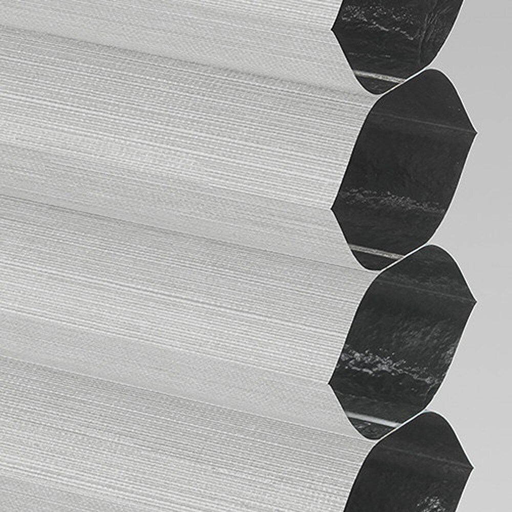 allen + roth 504629 Apollo Aluminum Gray Room darkening Polyester Single Cellular shade swatch