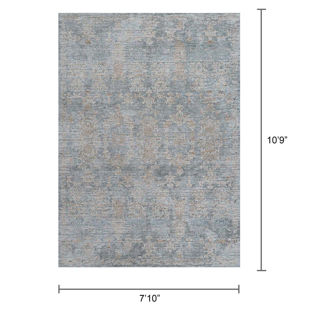 Couture Gray Synthetic Stain-Resistant Rectangular Area Rug
