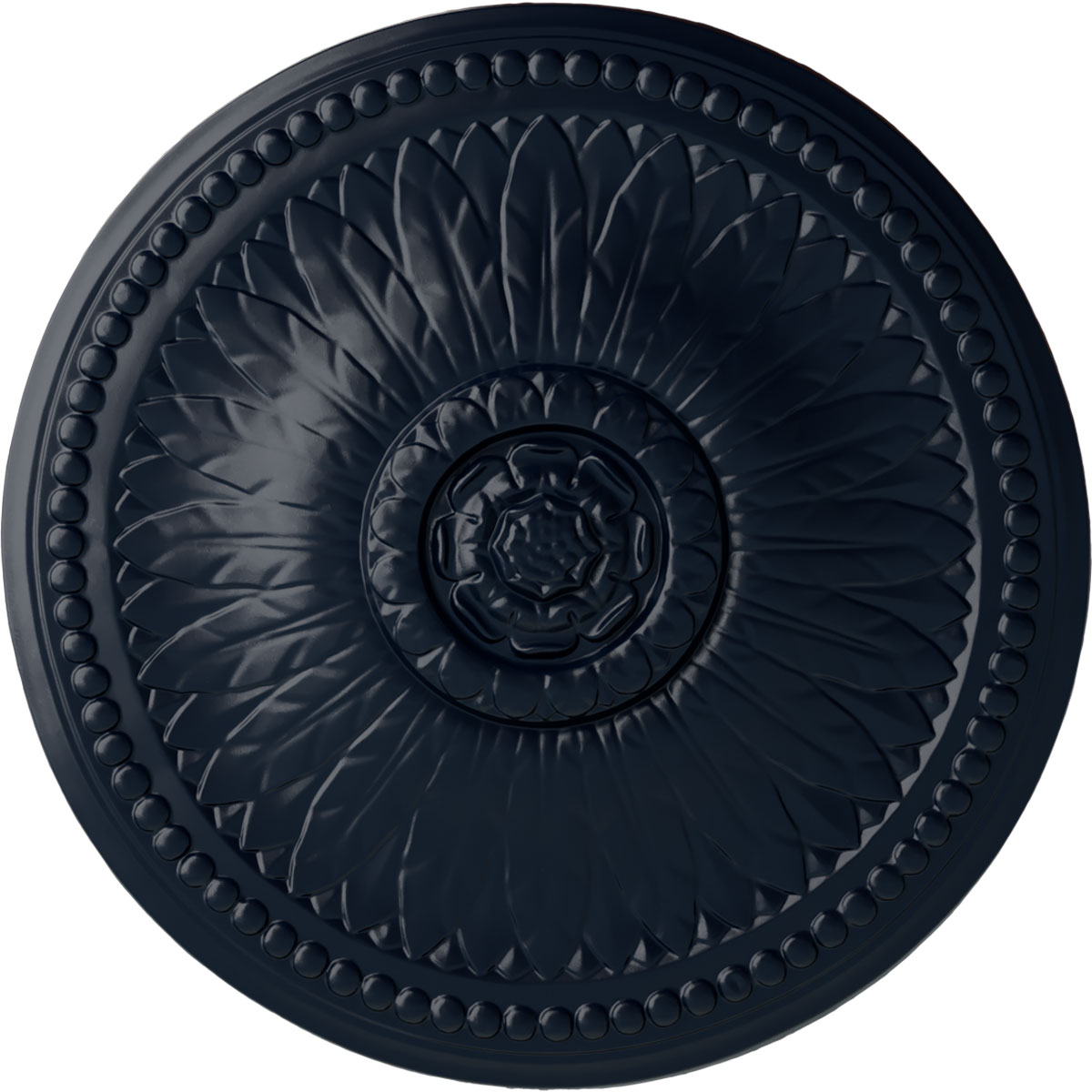 Ekena Millwork CM19BIMDF Bailey 18.125-in W x 18.125-in L Painted Midnight Dream Polyurethane Whole Ceiling Medallion