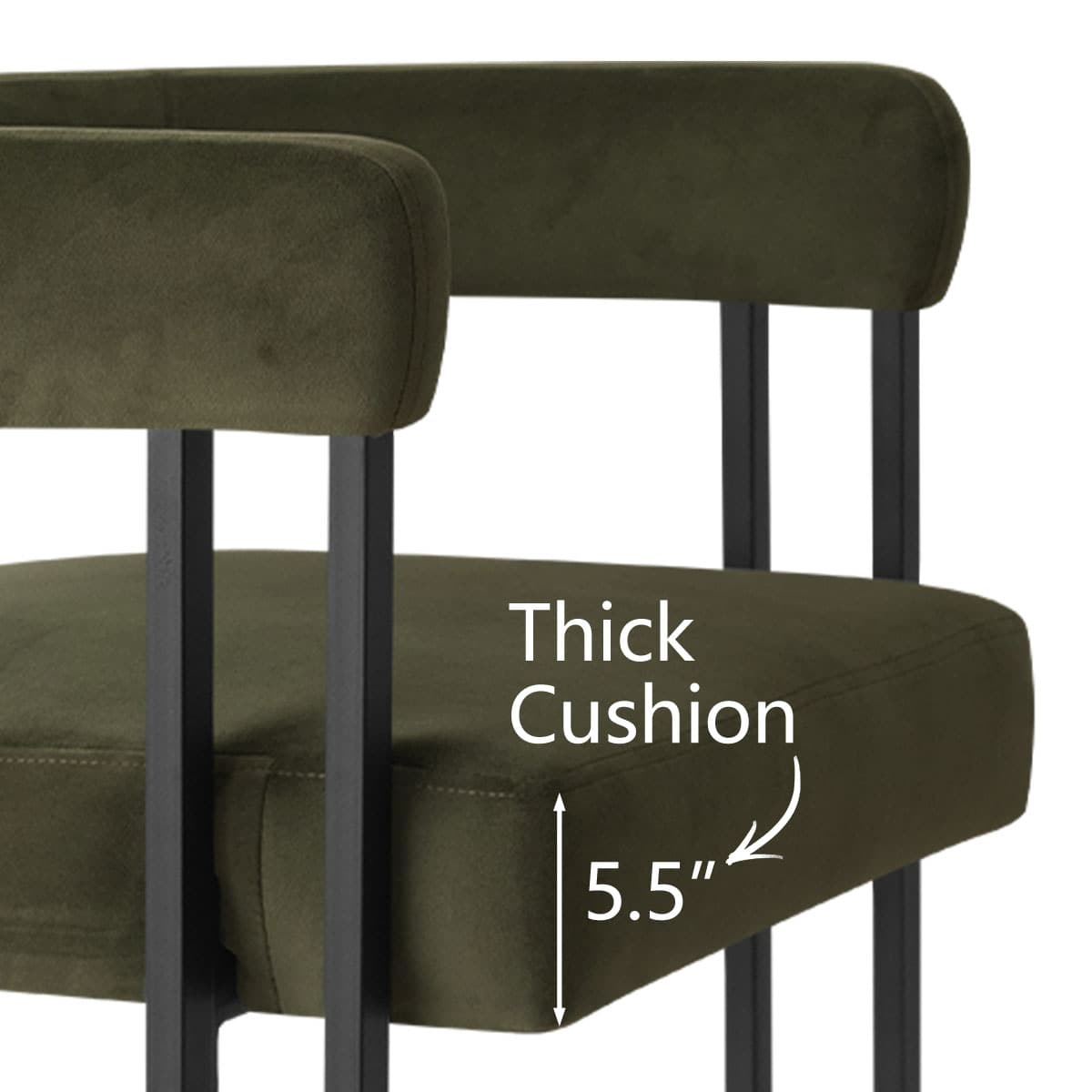 Maison Boucle MIA-C-V-GREEN-1PK stools - View #6