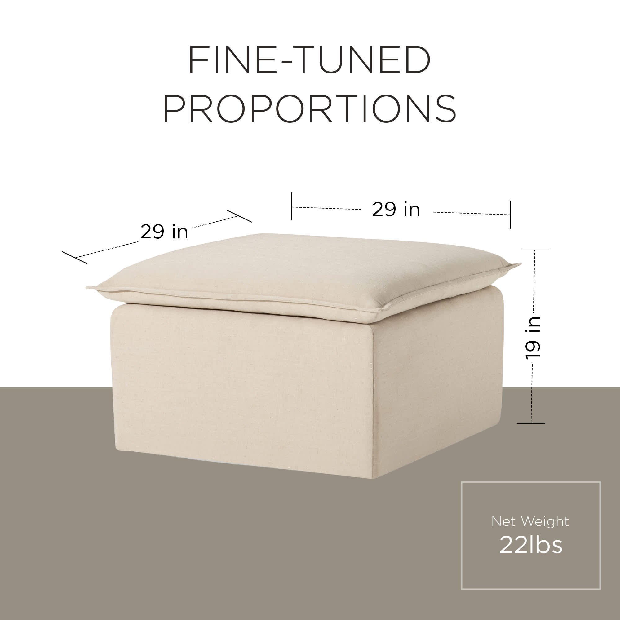 Maven Lane ML355403-FOM-TA Indoor-Ottomans - View #3
