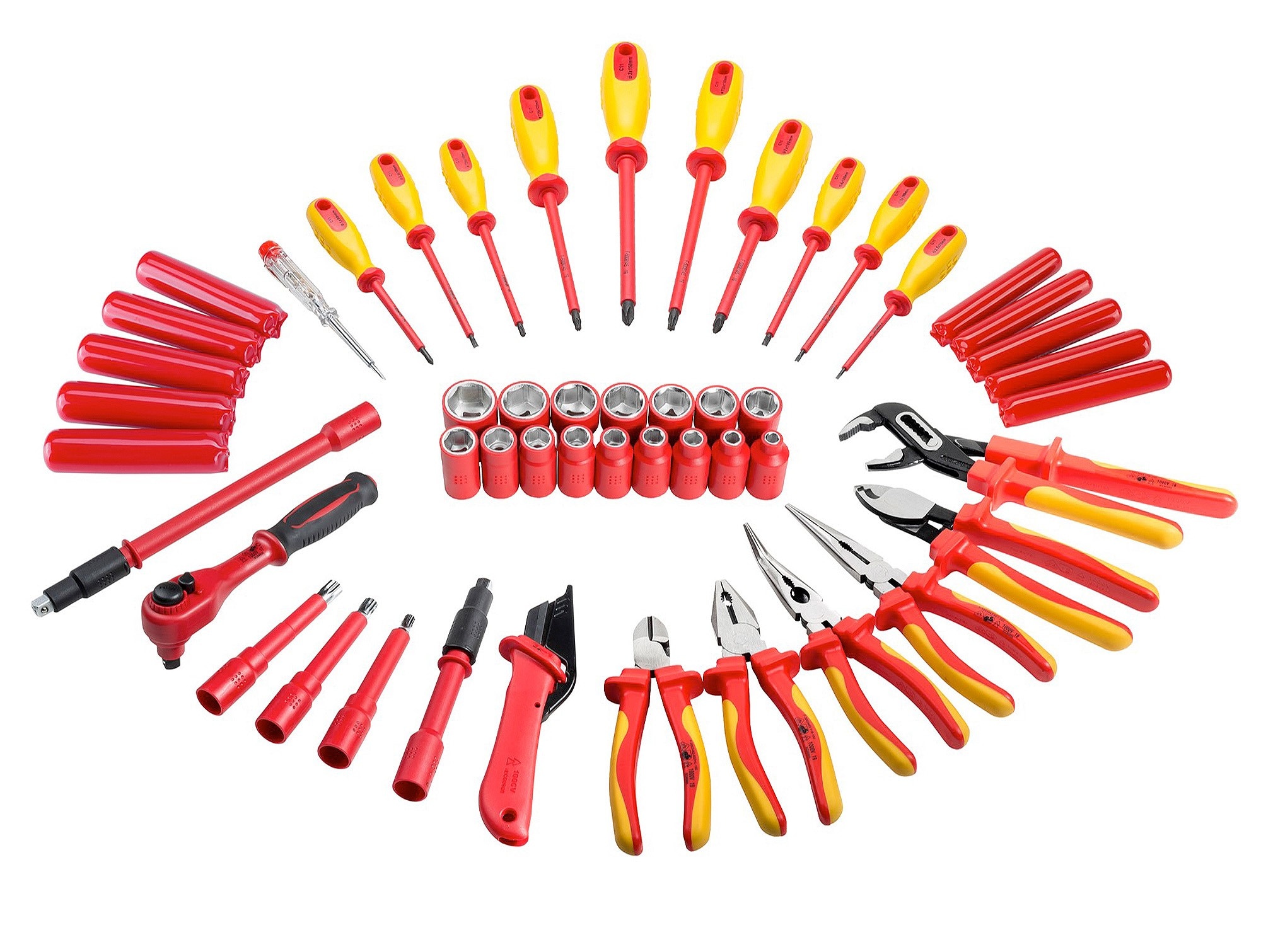 Powerbuilt 50-Piece Metric Coated Mechanics Tool Set with Hard Case ...