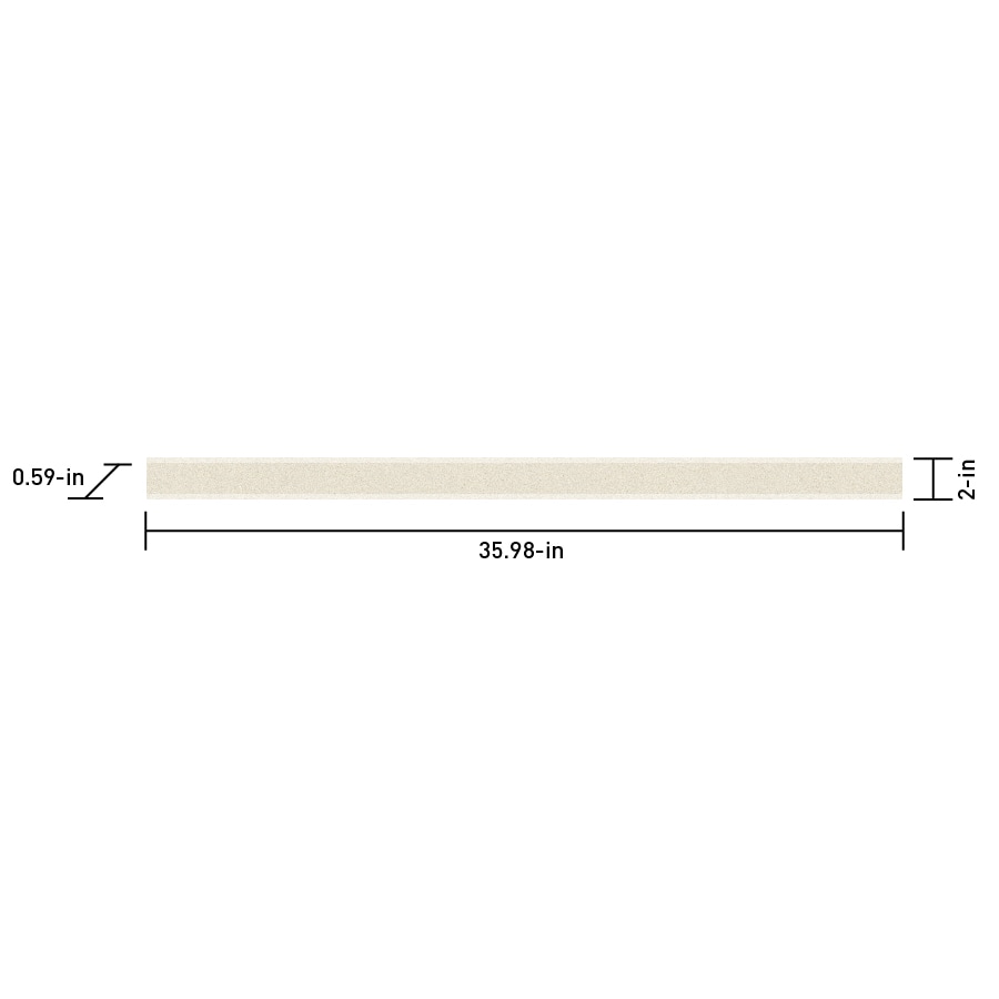 Satori Ivory Linen Polished 2-in x 36-in Composite Threshold Satori Ivory Linen Polished 2-in x 36-in Composite Threshold