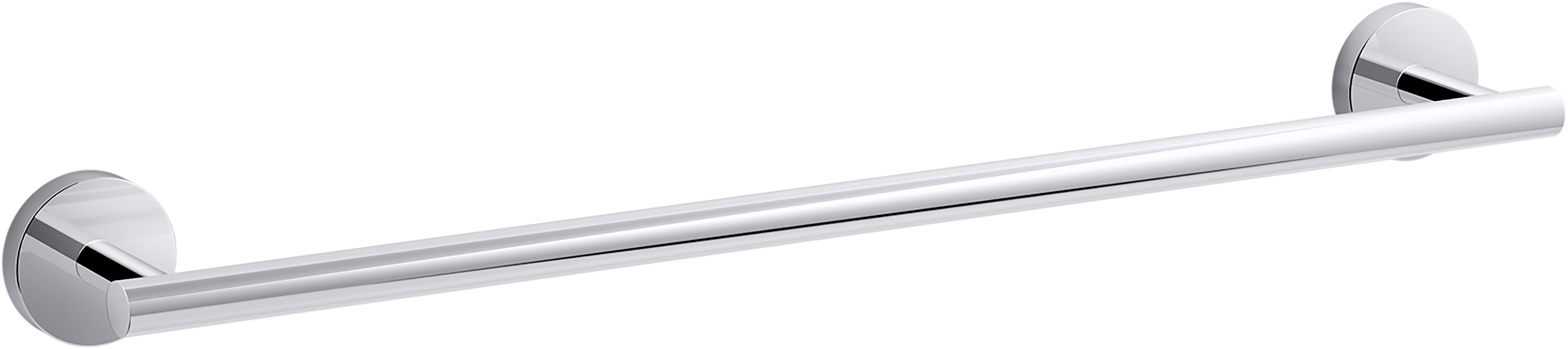 KOHLER K-27286-CP Elate 18-in Polished Chrome Wall Mount Single Towel Bar