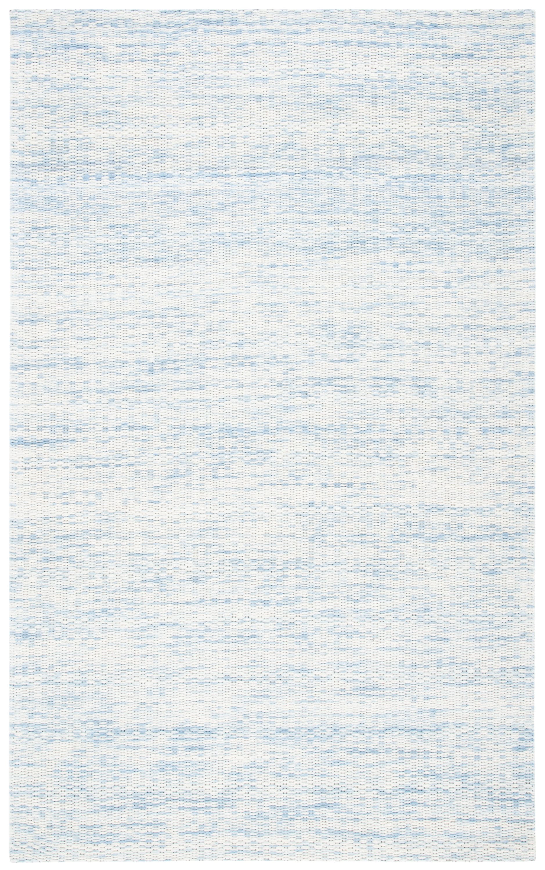 Safavieh MRB311L-4 Marbella Suzeta 4 x 6 (ft) Wool Blue/Ivory Rectangular Indoor Abstract Farmhouse/Cottage Area rug
