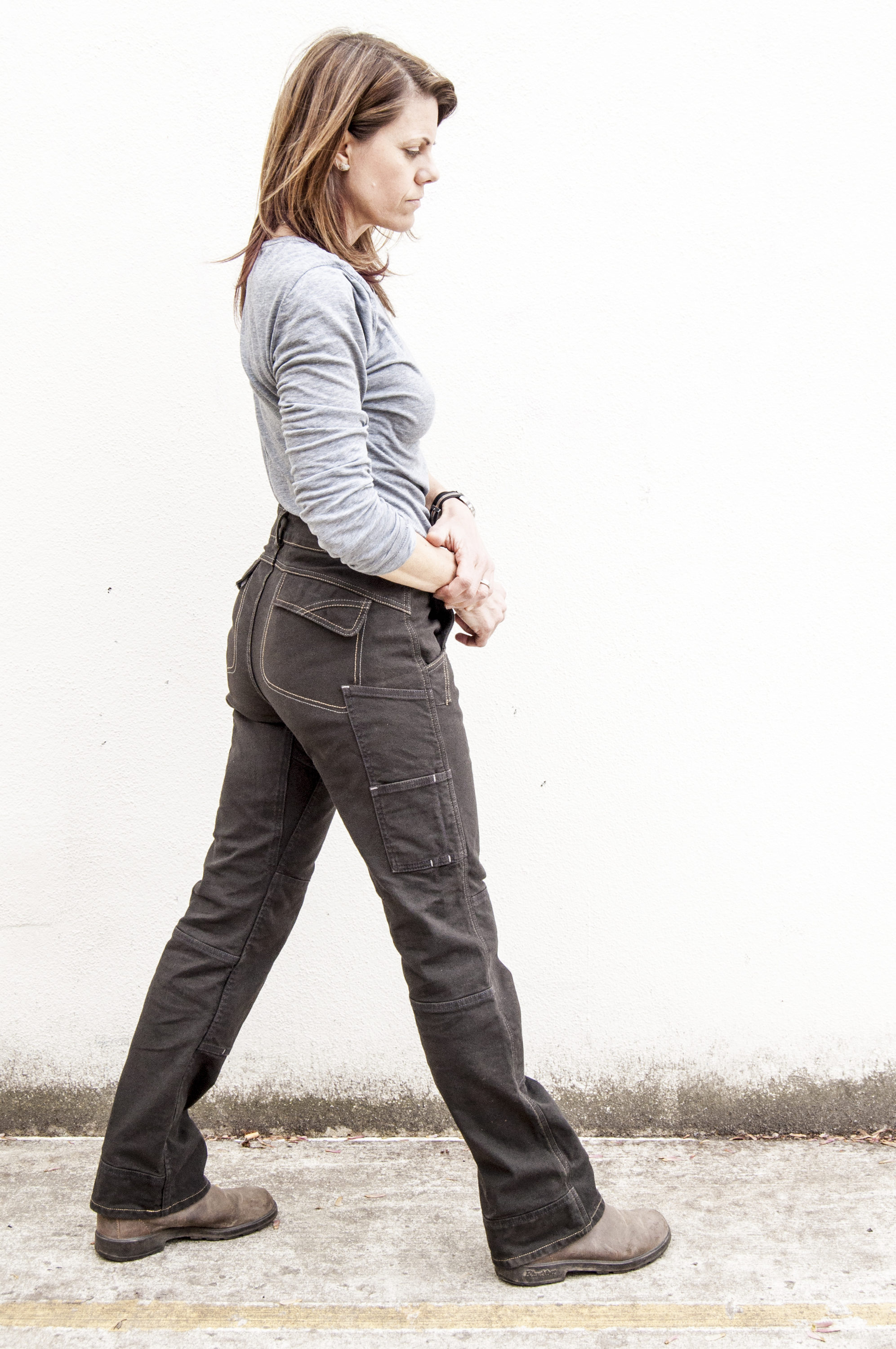 Dovetail Workwear Women's Saddle Brown Canvas Work Pants (6 X 32