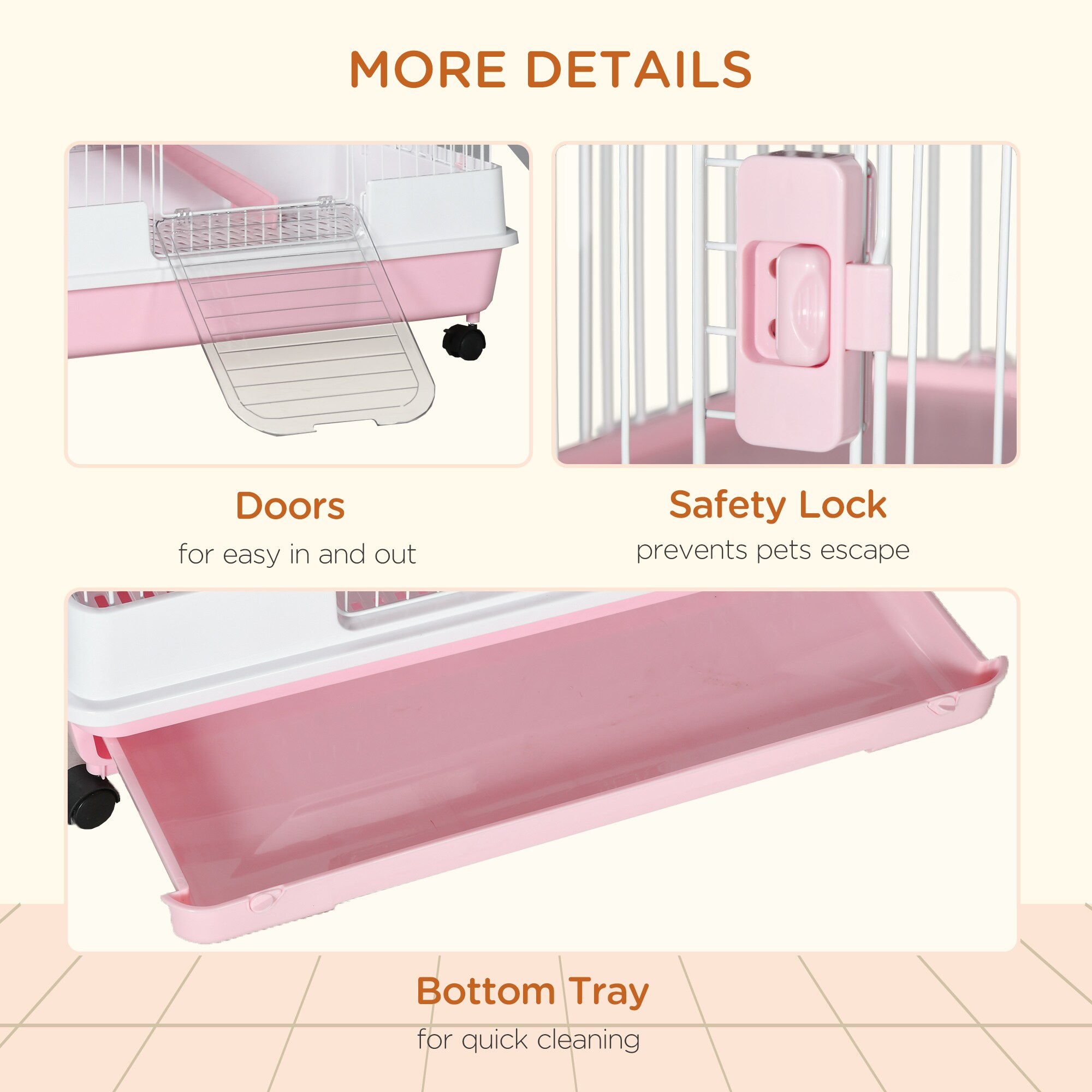 PawHut D51-095V01PK Dog-Houses - View #4