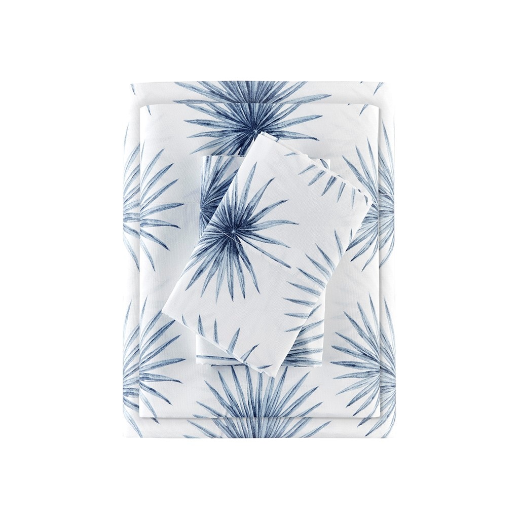 Gracie Mills GRACE-1401-02EPM Esme Breathable Printed Cotton Percale Sheet Set
