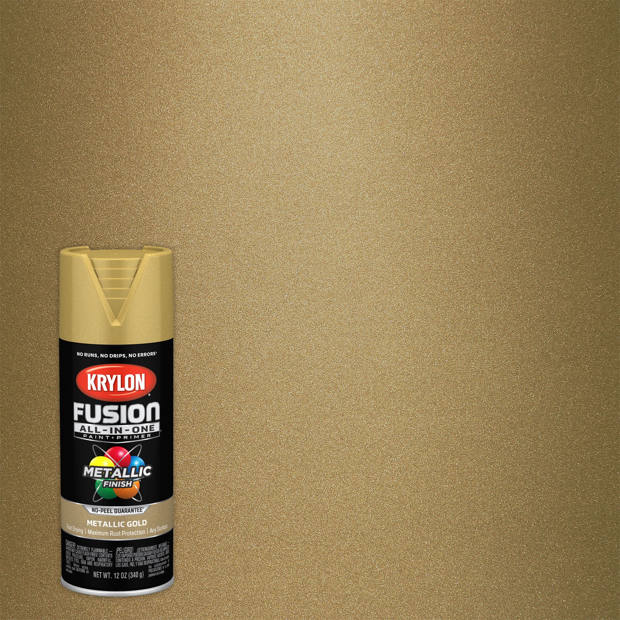Krylon K02754007 Krylon Fusion All-In-One Black Matte 12 oz Spray Paint,  Multi-Surface, (1 Piece, 1 Pack)