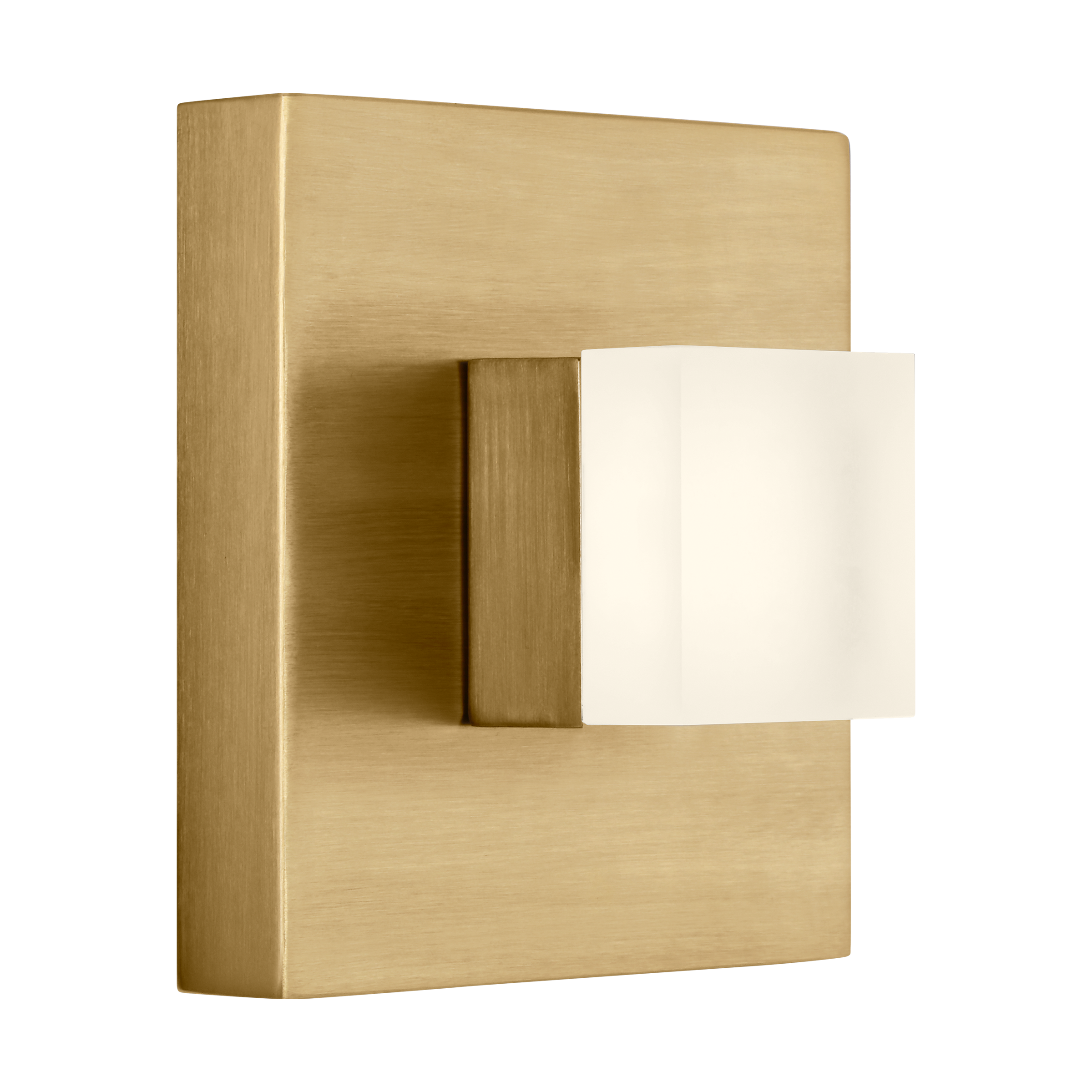 Scott Living DJV1041SB-L1 Brander 4.75-in 1 -Light Satin Brass Integrated LED Modern/contemporary Vanity light