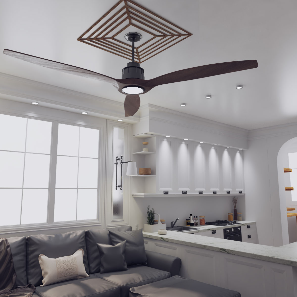 Ekena Millwork CMWP24X24X0250RAWA Ceiling-Medallions - View #7