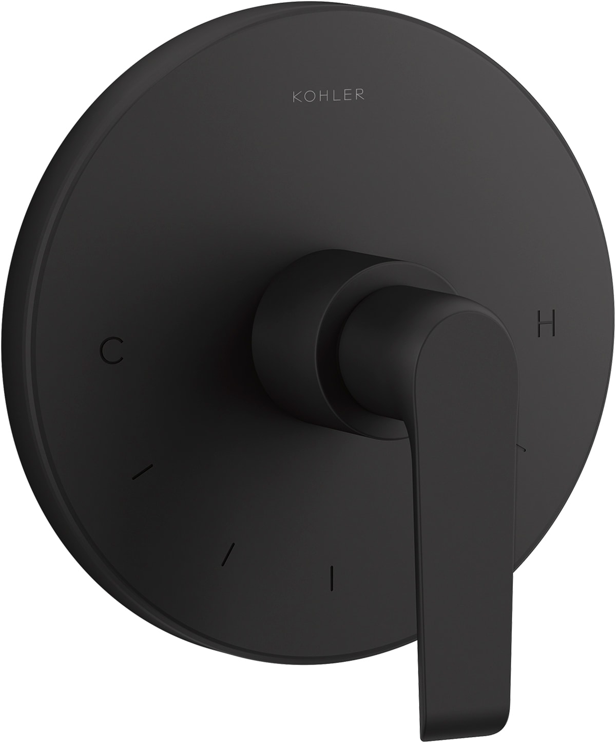 KOHLER Matte Black 1-Handle Lever Shower Faucet Handle in the Shower ...