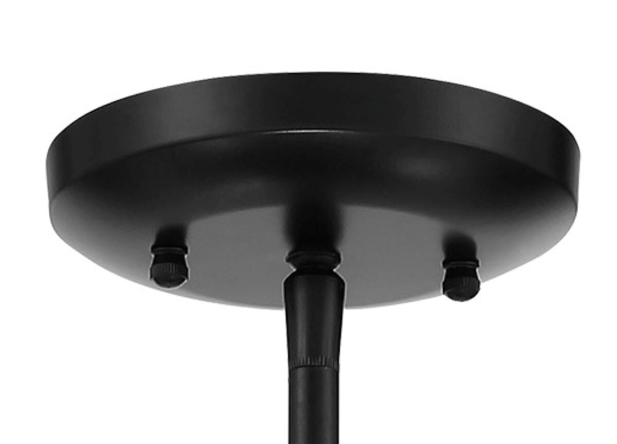First Avenue Coal 16" Semi-Flush Ceiling Light with Etched White Glass