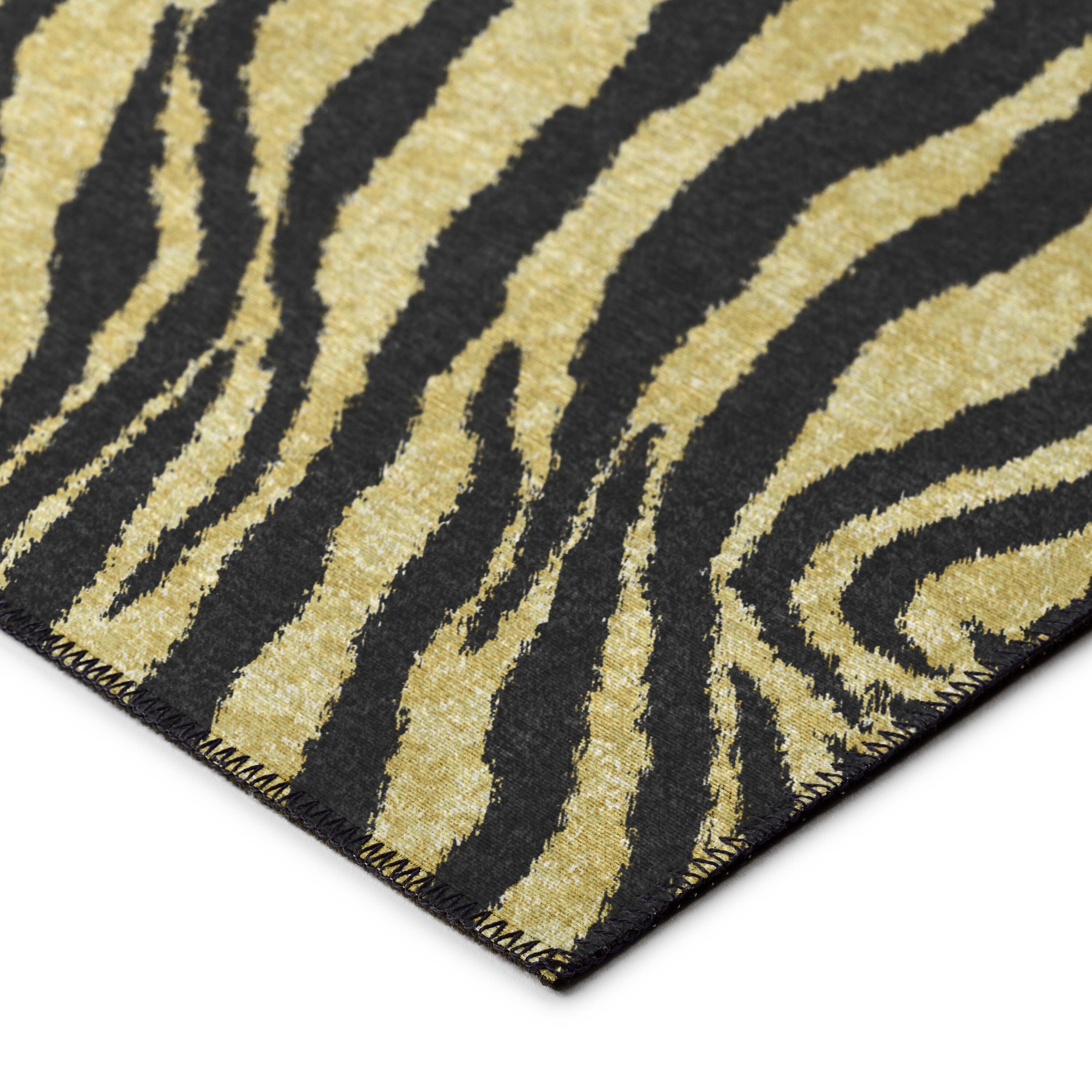 Addison Rugs Safari 8 x 10 Gilded Indoor/Outdoor Animal Print  Bohemian/Eclectic Area Rug in the Rugs department at