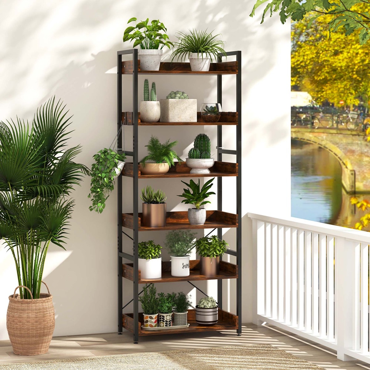 Costway JV10963CF bookcases - View #3
