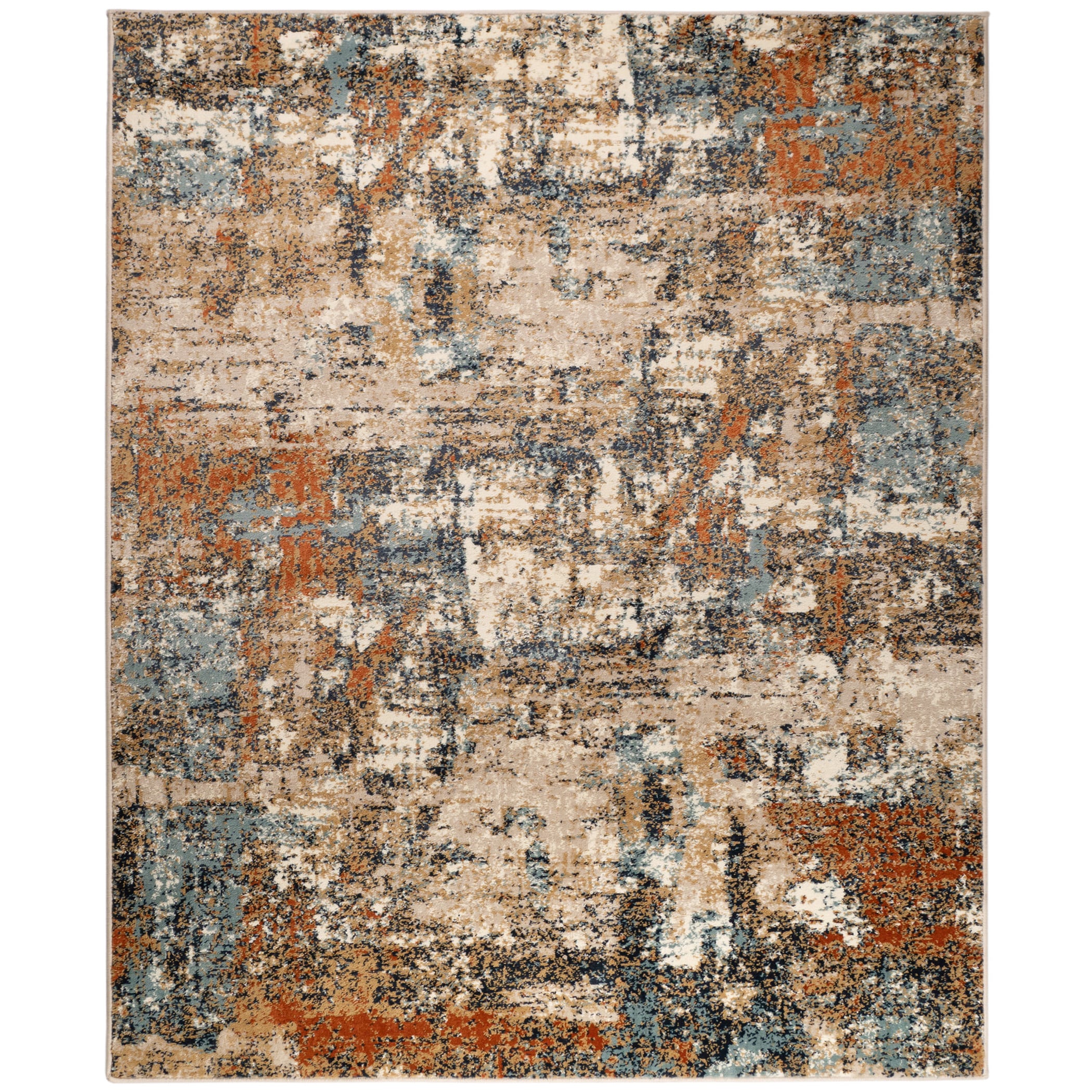 AMER ALU110203 Allure 2 x 3 (ft) Loomed Polypropylene Orange Rectangular Indoor Abstract Mid-Century Modern Throw rug