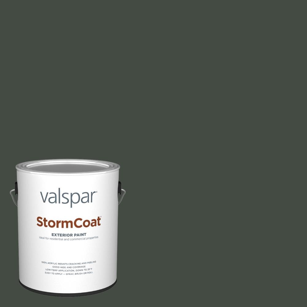 Valspar Pro Storm Coat Satin Aged Pine 60115 Exterior Paint (1Gallon