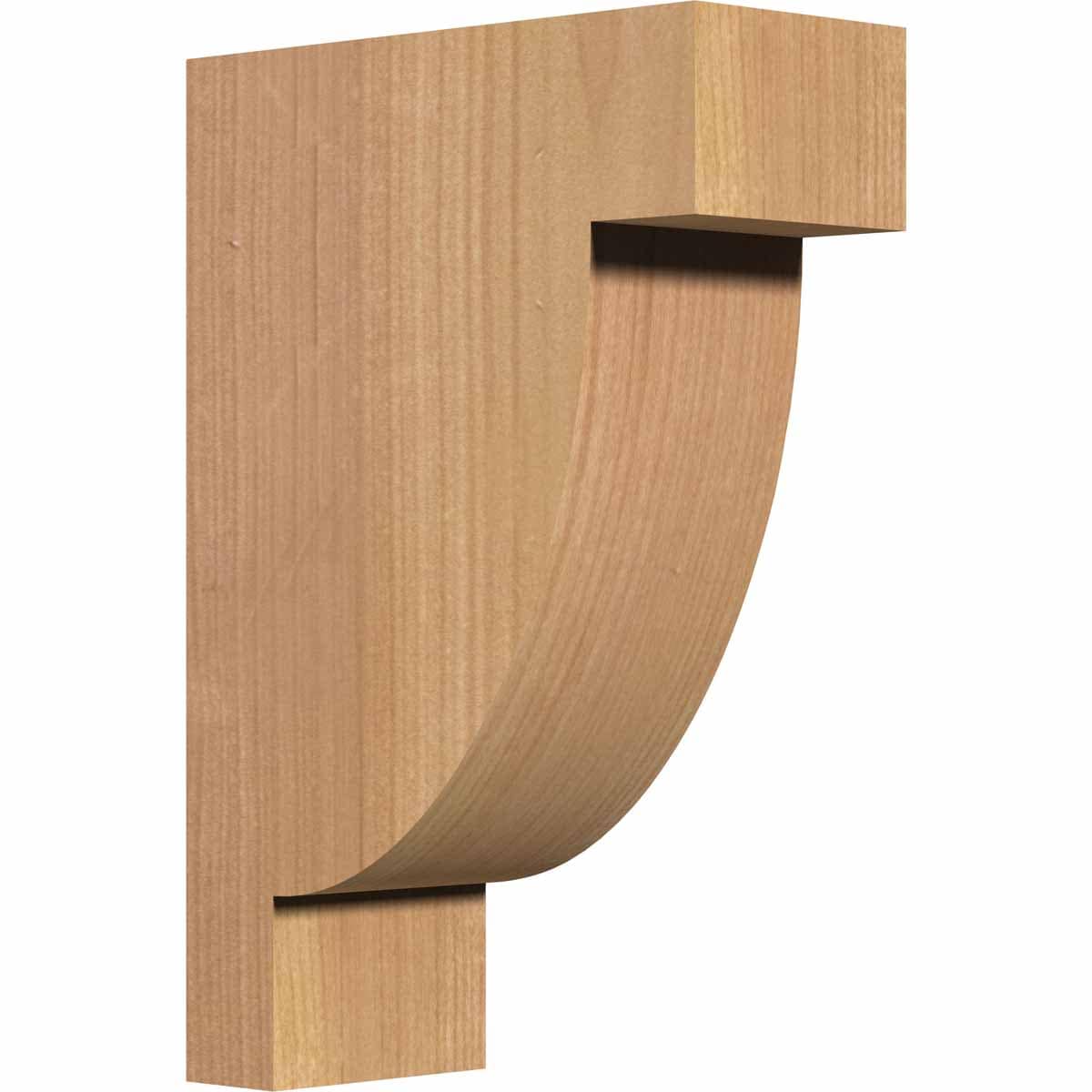Ekena Millwork COR04X08X12ALP00SWR 3.5-in x 8-in x 12-in Alpine Unfinished Western Red Cedar Wood Paintable/Stainable Corbel