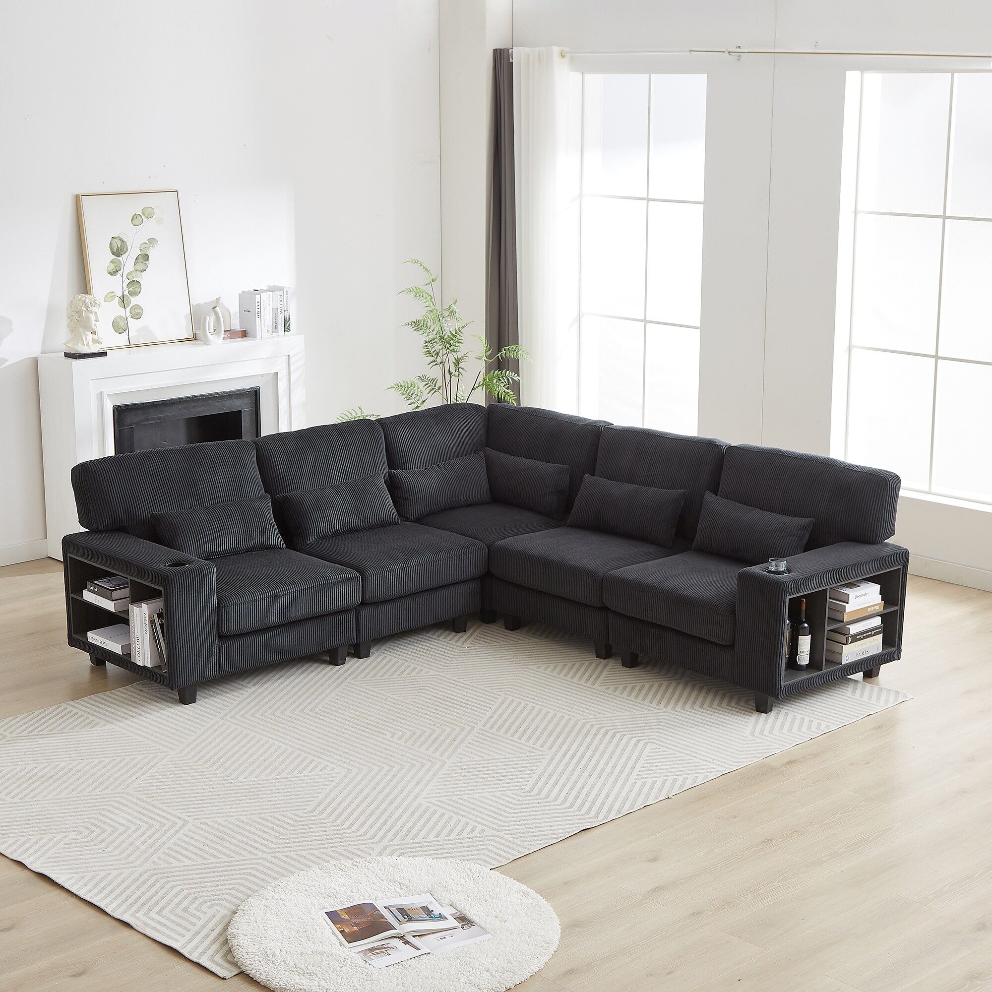 SINOFURN SYA020312BK Sofas-Loveseats - View #2