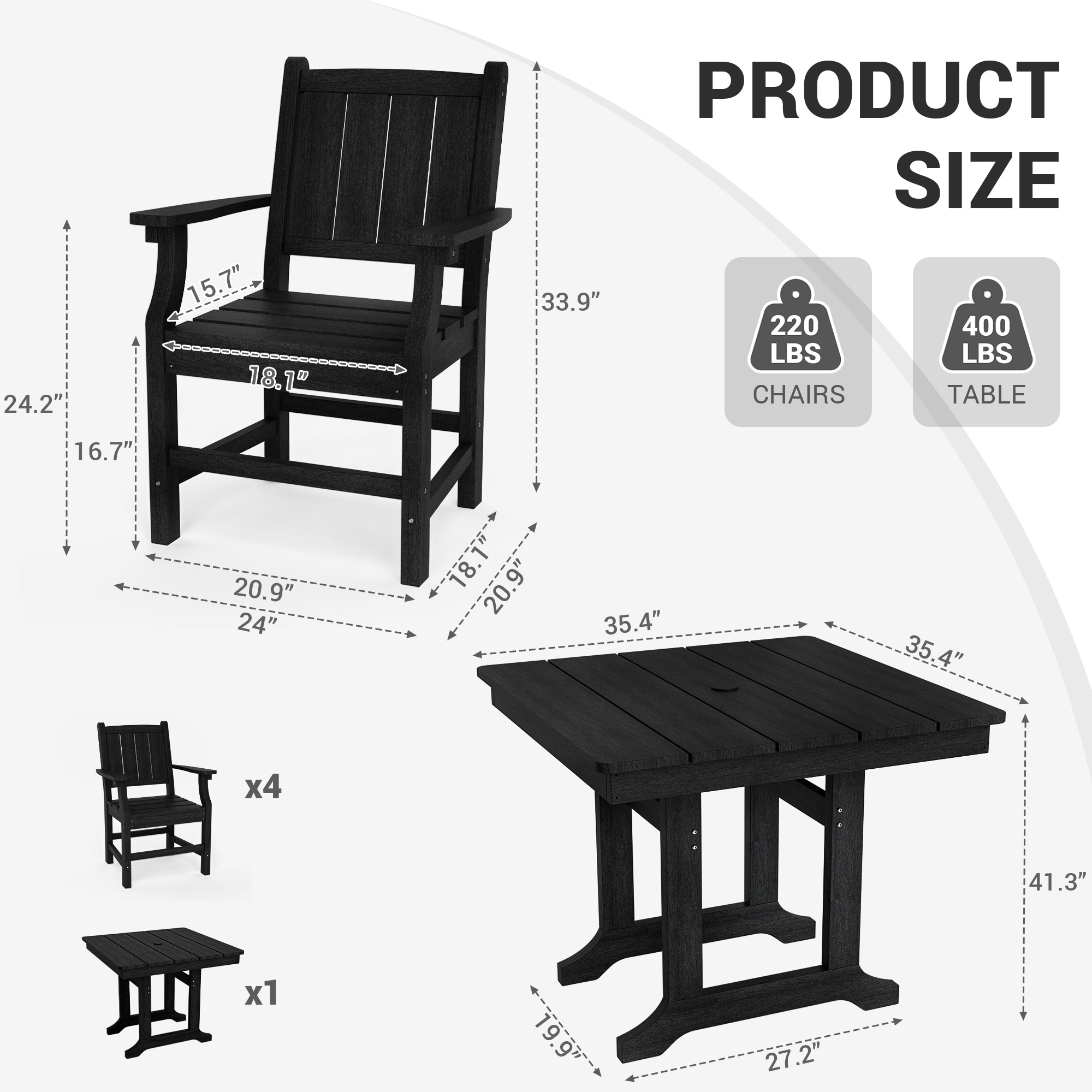 PamaPic HPE-CZ-5-H-WL1 Patio-Dining-Sets - View #6