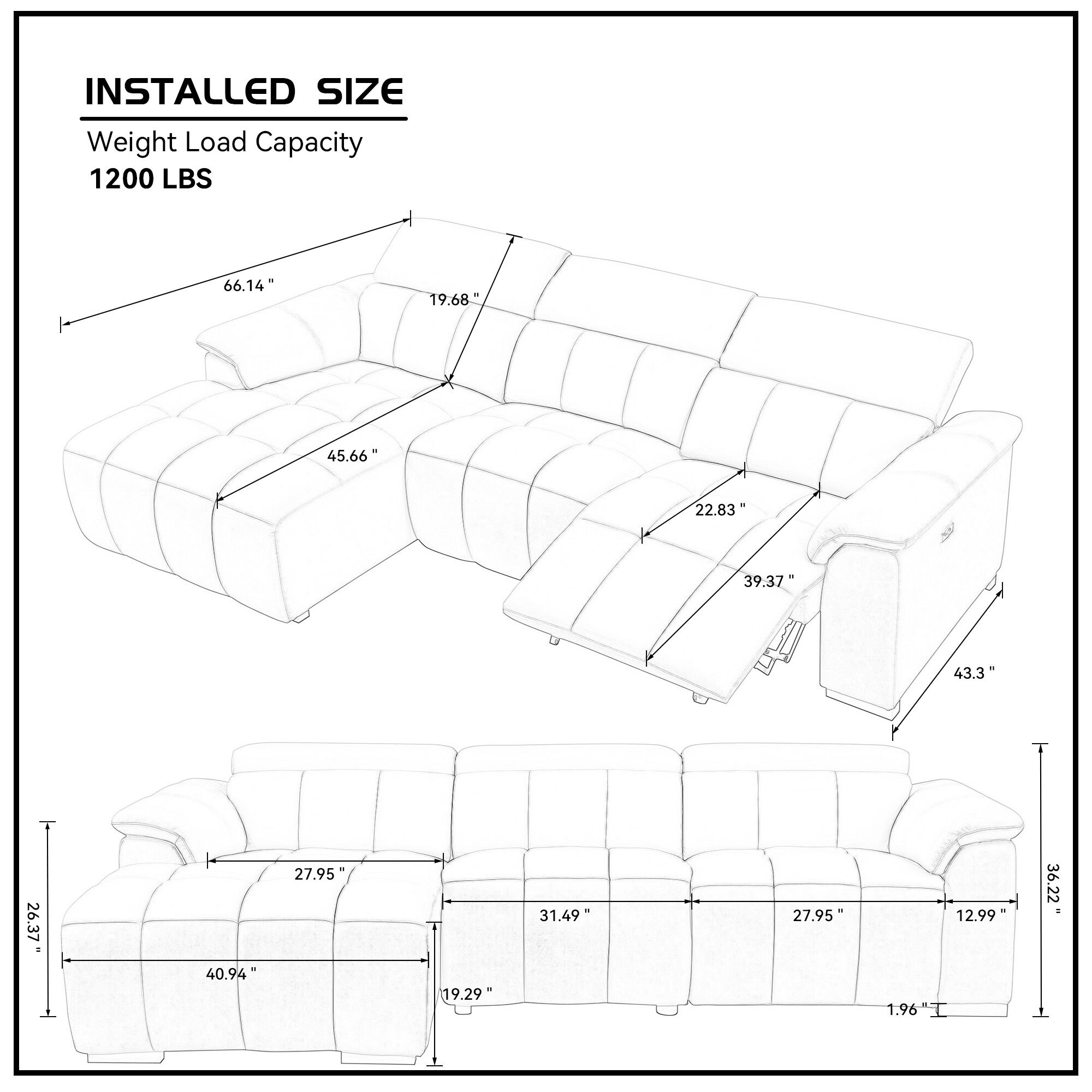 SINOFURN SYA020368BG Sofas-Loveseats - View #9