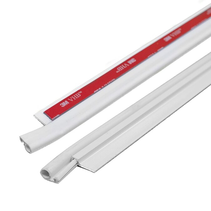 M D 7 Ft X 1 In White Cinch Top And, How To Install Md Top And Sides Garage Door Seal