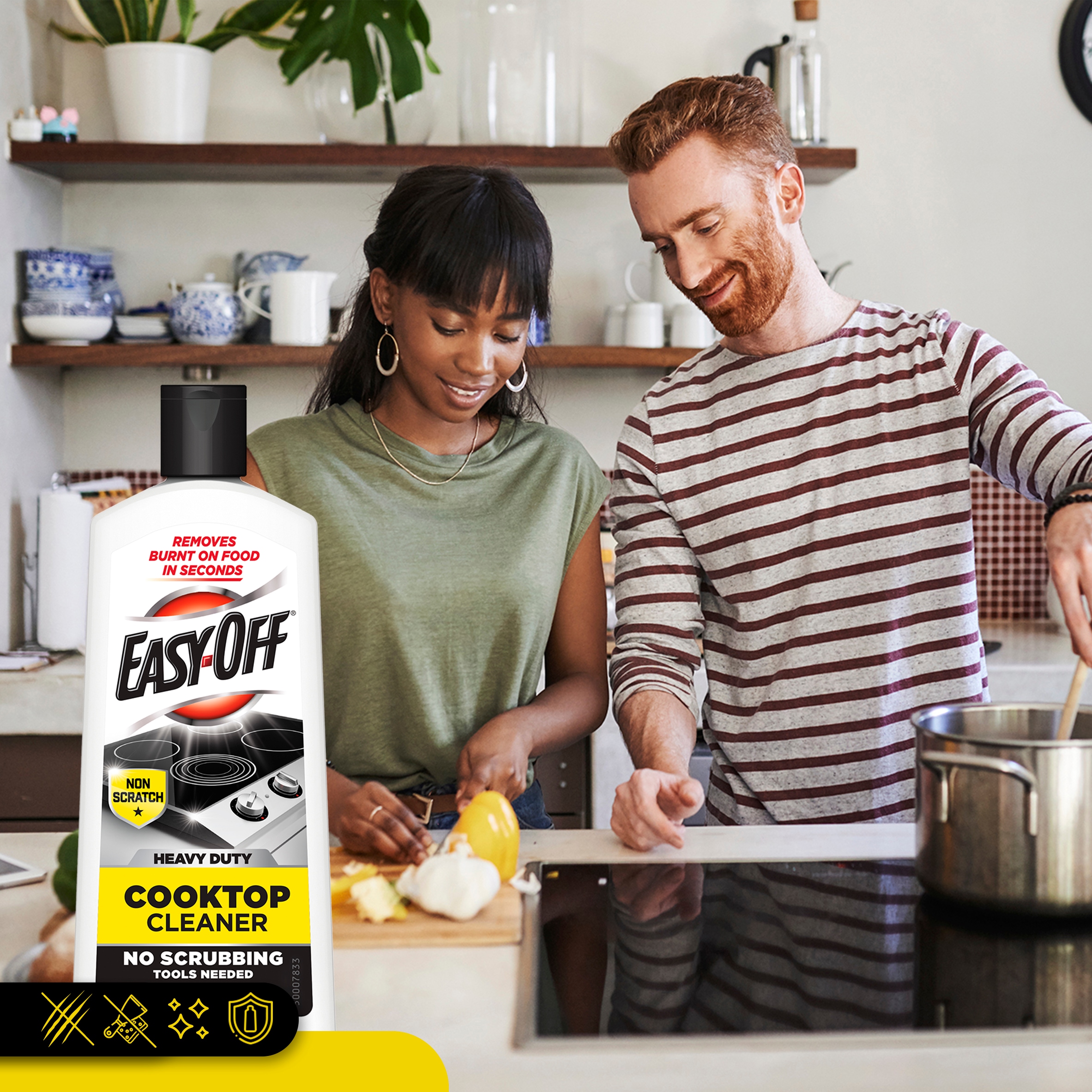 Easy Off 16-oz Cooktop Cleaner Kit in the Cooktop Cleaners department at