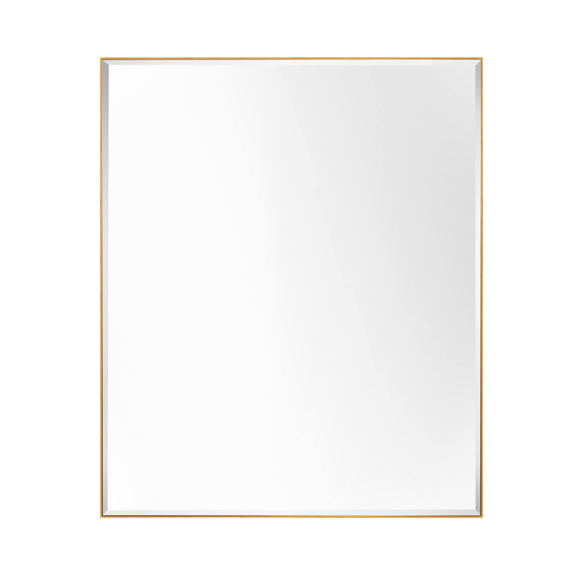GETLEDEL MR-4614BS 36-in x 30-in Framed Rectangle Tilting Bathroom Vanity Mirror ( Gold )