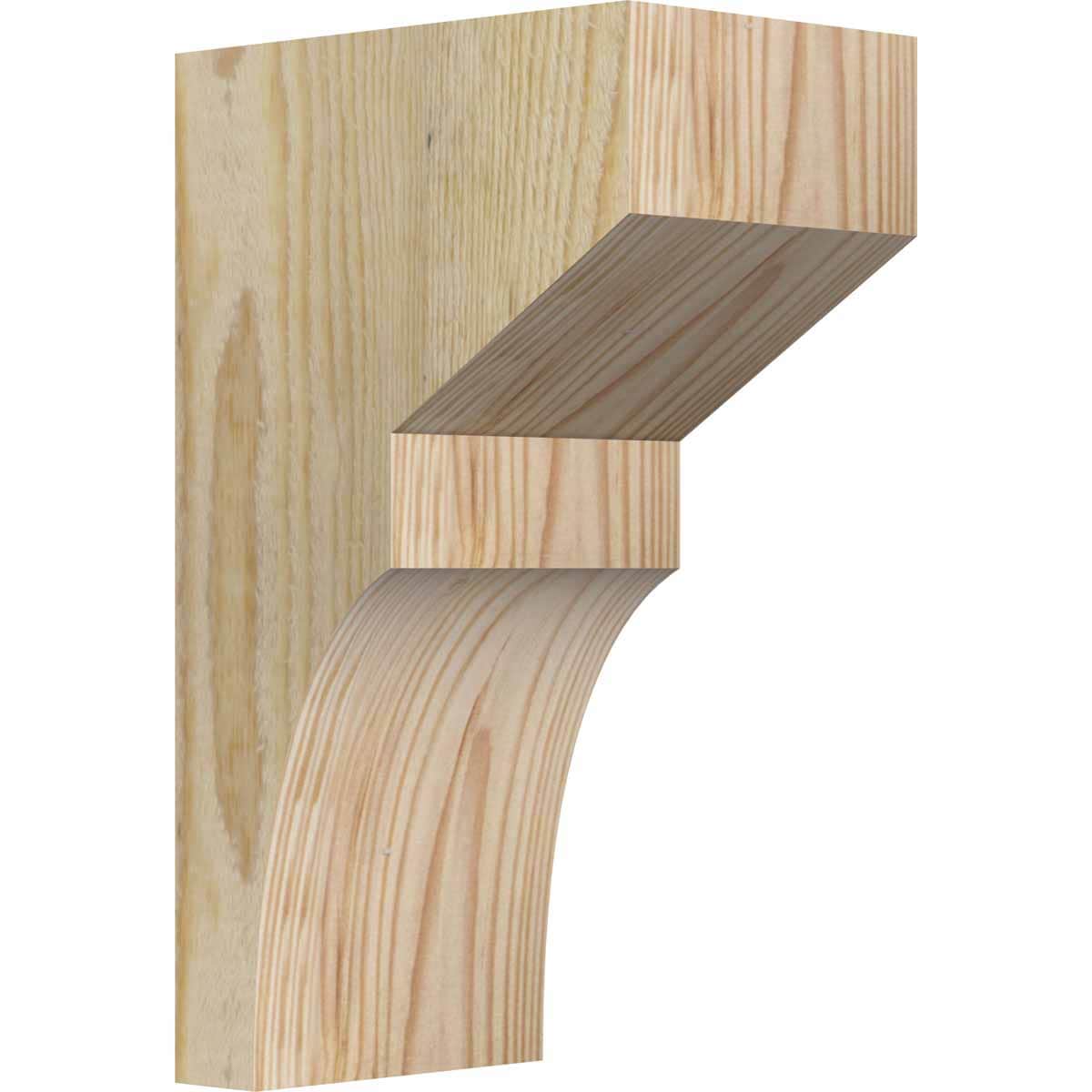 Ekena Millwork COR04X06X10MON00RDF 4-in x 6-in x 10-in Monterey Unfinished Douglas fir Wood Paintable/Stainable Corbel