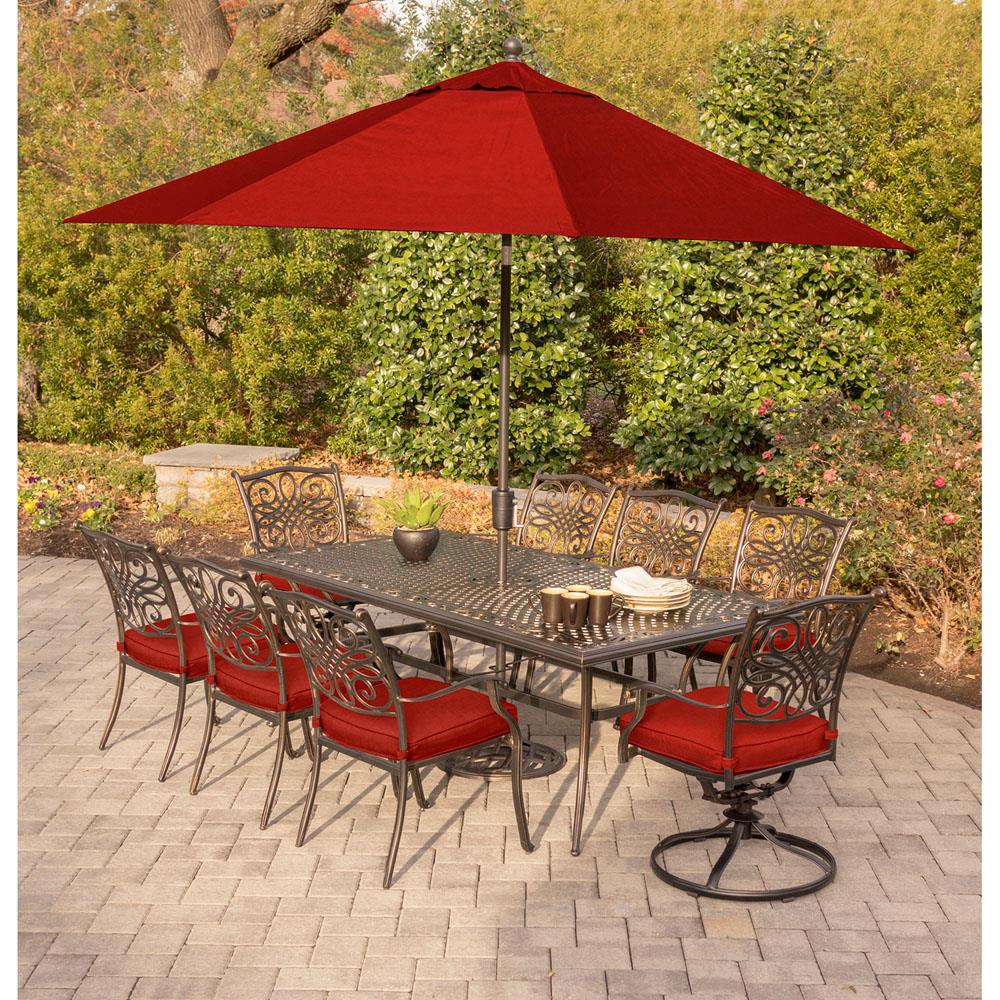 Hanover TRADDN9PCSW2-SU-R Patio-Dining-Sets - View #10