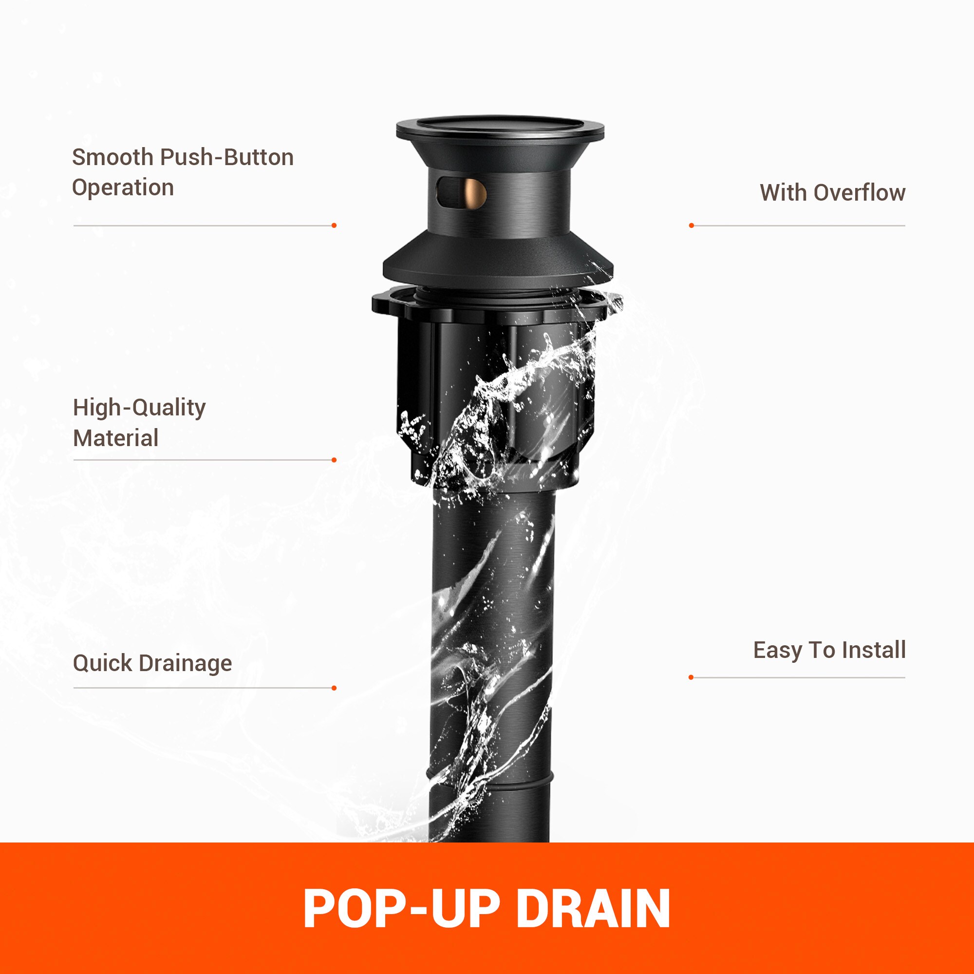 androme A300-BLACK Lavatory-Faucets - View #7