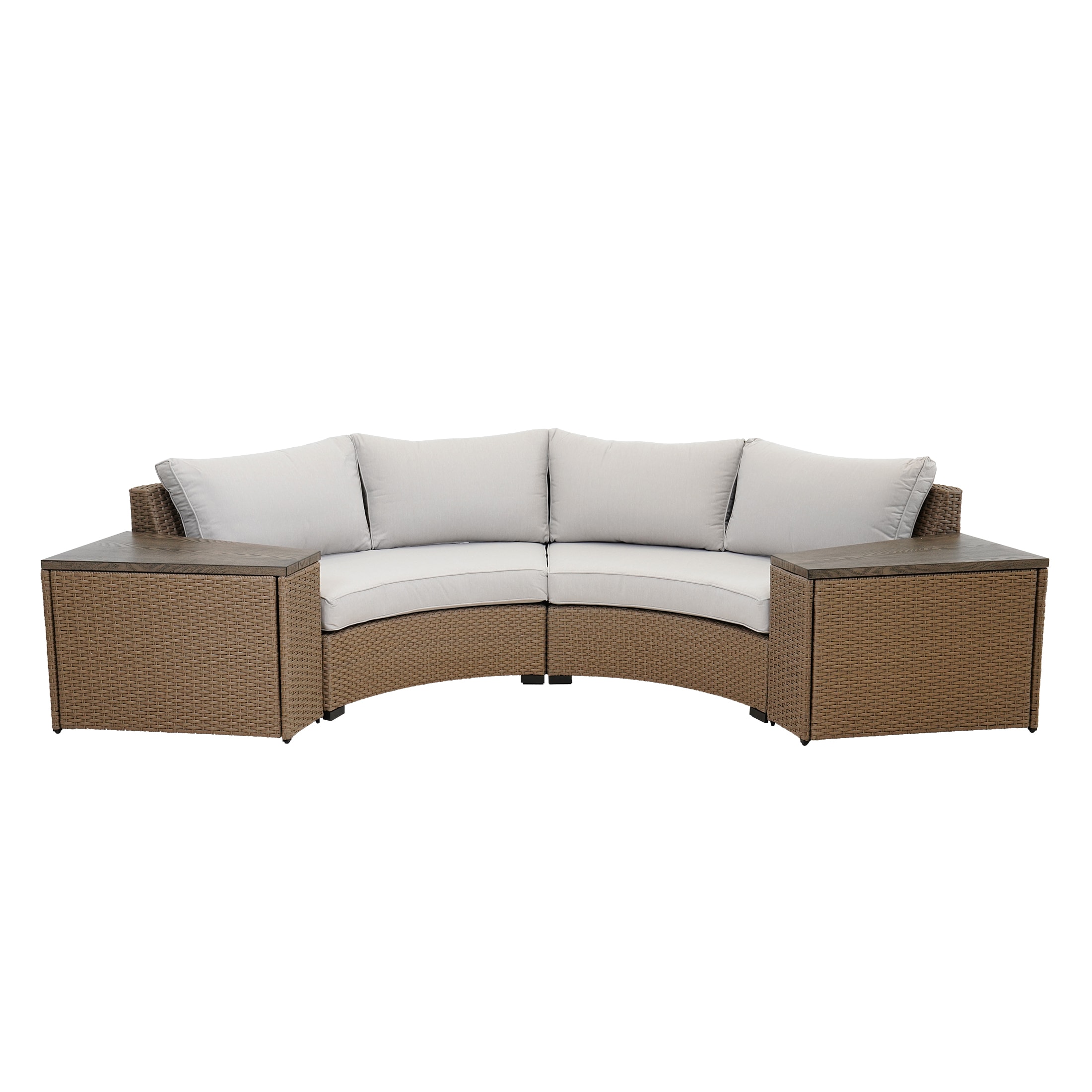 allen + roth Emerald Cove 2-Piece Wicker Patio Conversation