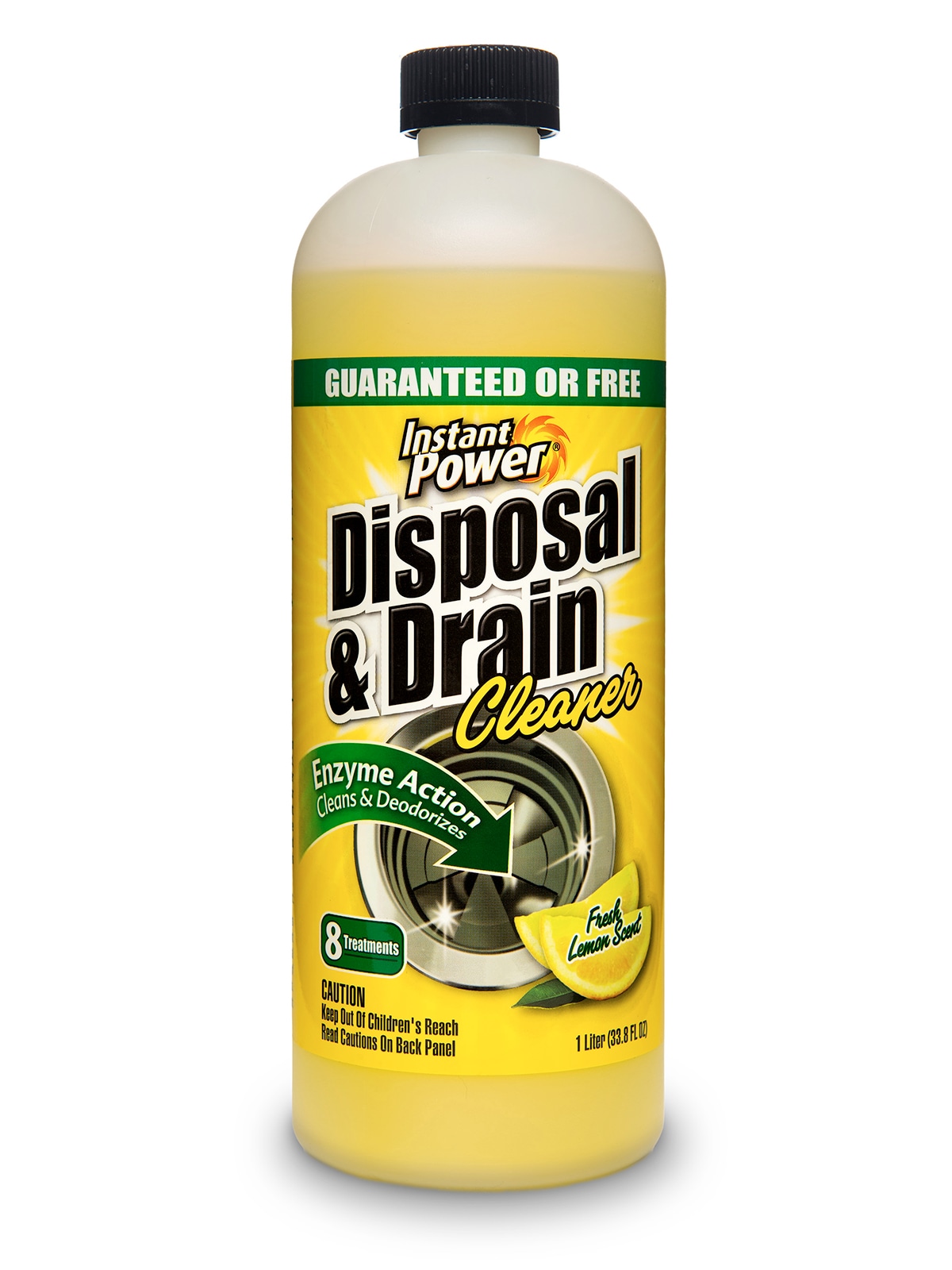 Instant Power Disposal & Drain Cleaner, Lemon - 33.8 fl oz bottle