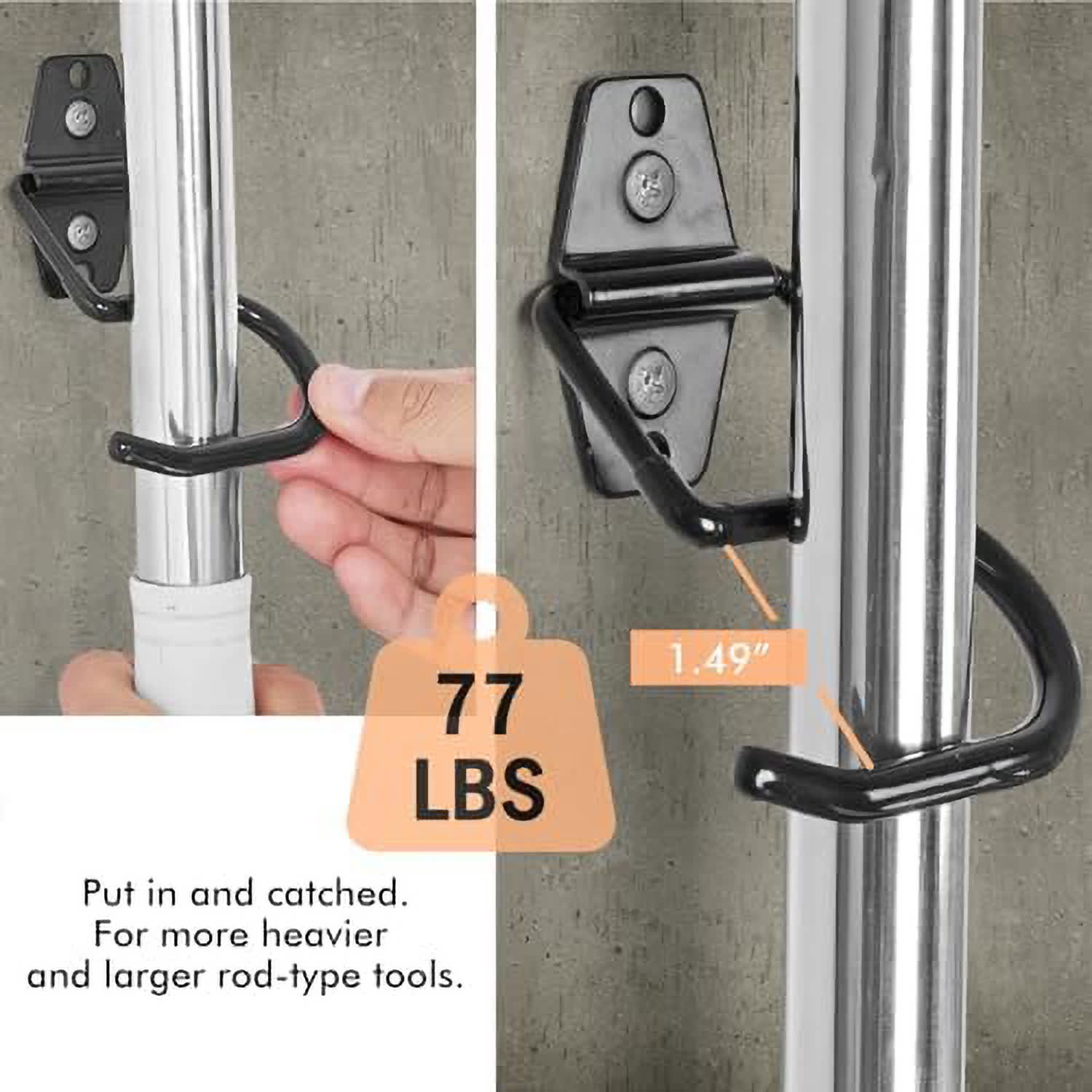 Etokfoks EFT1012A37 Garage-Storage-Hooks - View #3