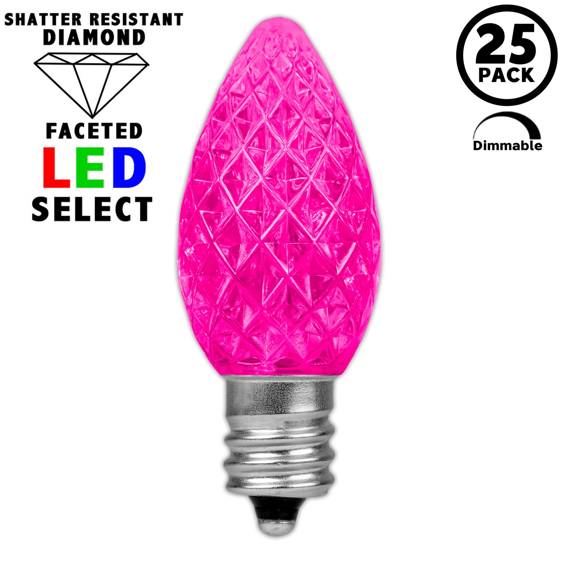 Novelty Lights LED-C7-DF-PI Patio-String-Lights - View #3