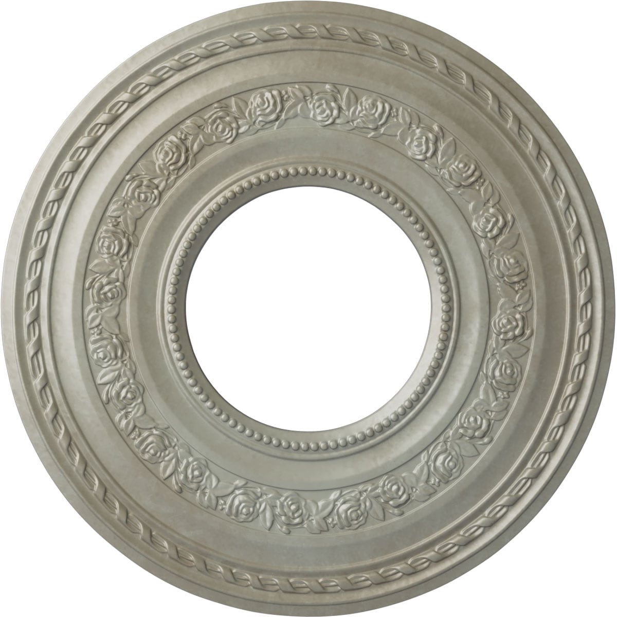 Ekena Millwork CM29ATFLS Anthony 29.375-in W x 29.375-in L Painted Flash Gold Polyurethane Whole Ceiling Medallion