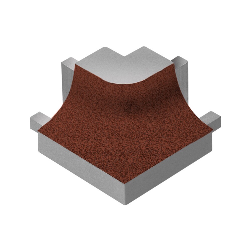 Schluter Systems E90/AHK1S/TSR Dilex-AHK 0.5-in W x 1.0-in L Rustic brown textured color-coated aluminum Aluminum Outside corner Tile Edge Trim