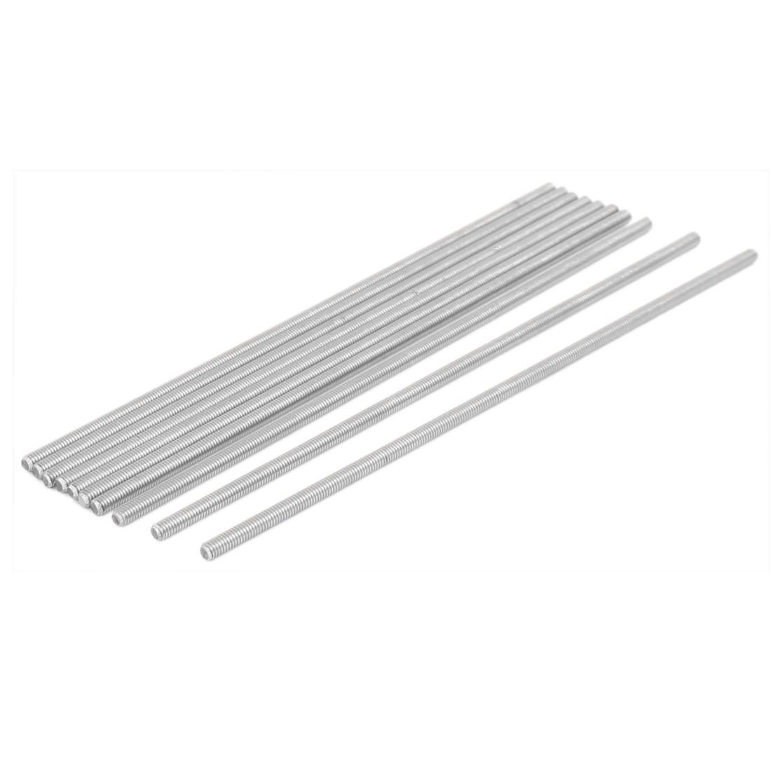 Unique Bargains M4 x 170mm 304 Stainless Steel Fully Threaded Rod Bar Studs Fastener 10pcs #S26031900UX2289