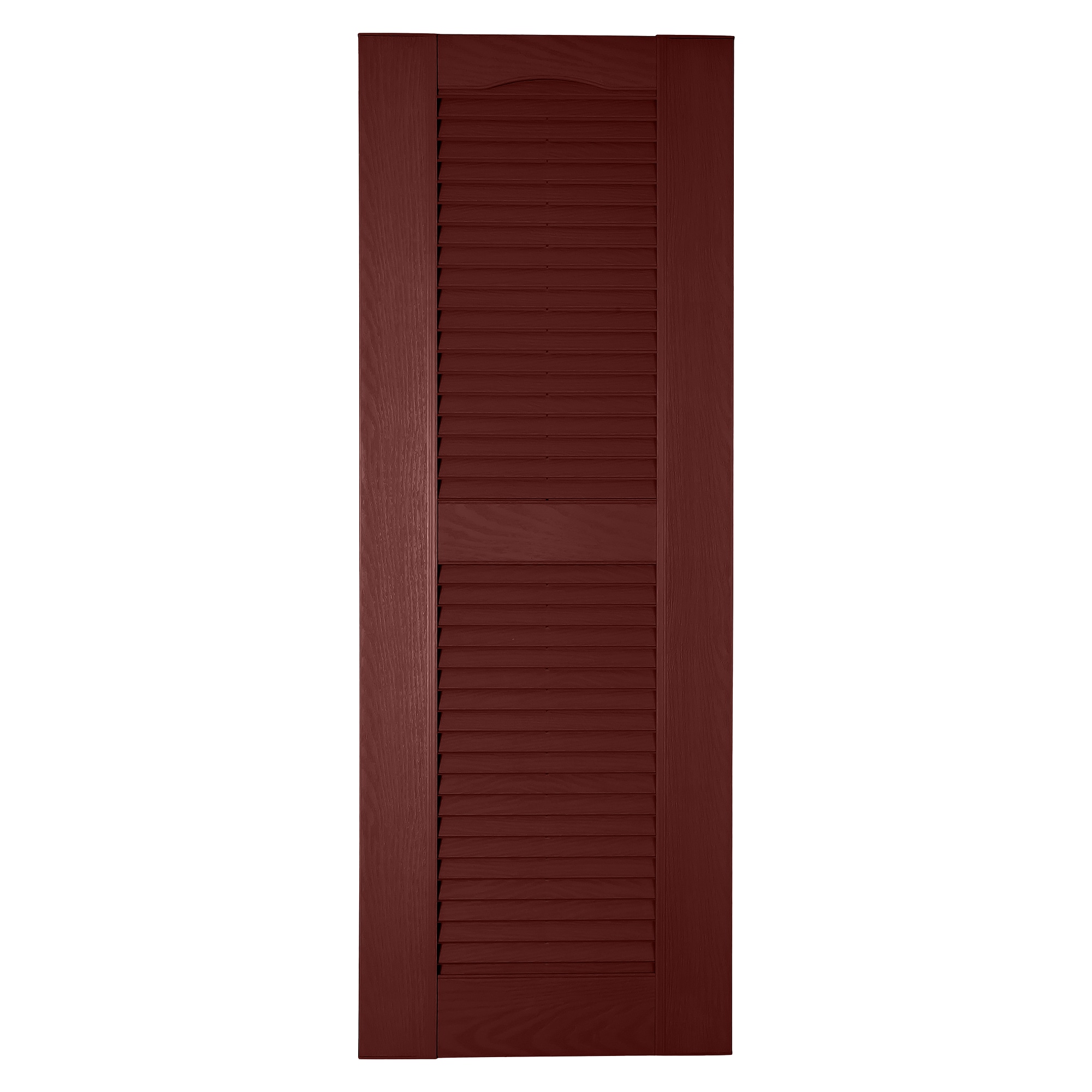 RELIABILT LVRCT1849613 17.75-in W x 49-in H Cranberry Louvered Polypropylene Exterior Shutters ( 2 -Pack )
