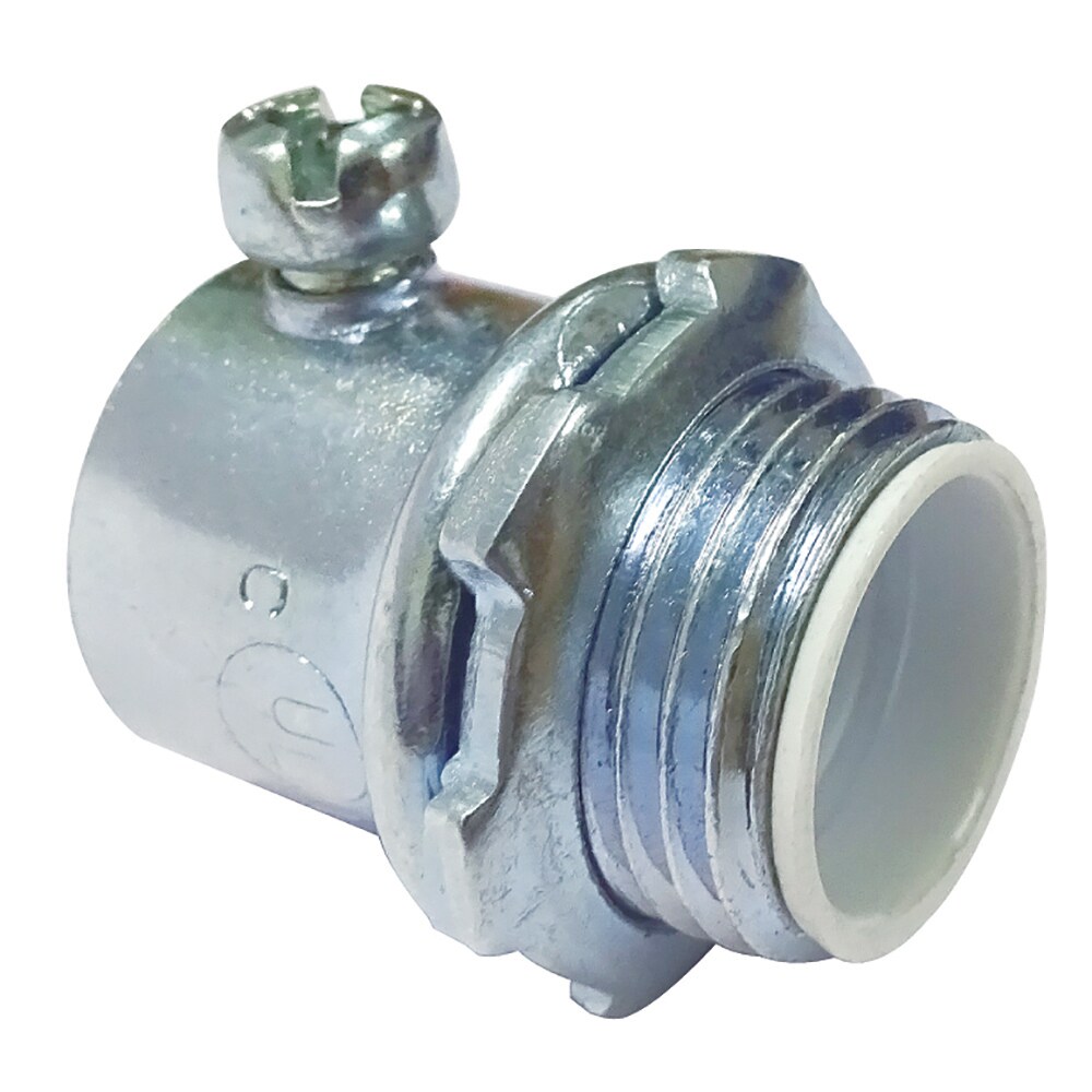 Sigma ProConnex 69512C 1/2-in Electrical (EMT) / Liquid Tight Zinc-plated steel Set screw Connector Conduit Fittings 25 -Pack