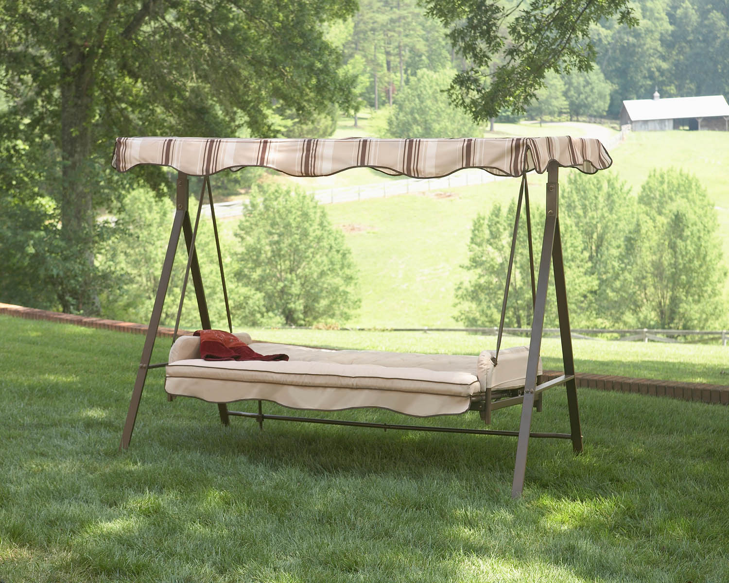 3 Person Steel Outdoor Swing At Lowes