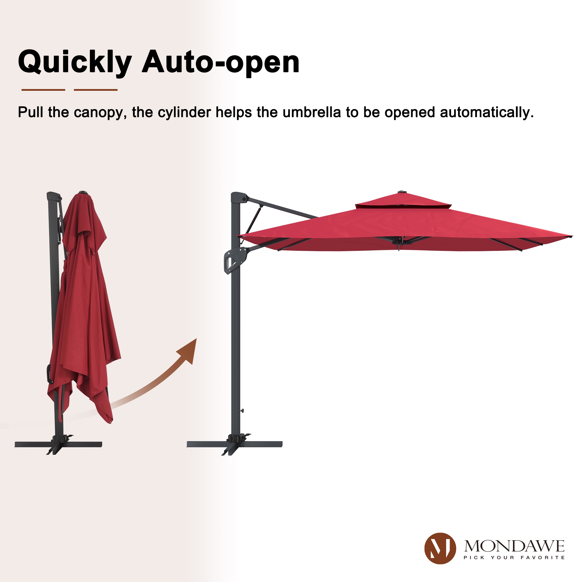 Mondawe MO-WG01RD Umbrellas-2 - View #2